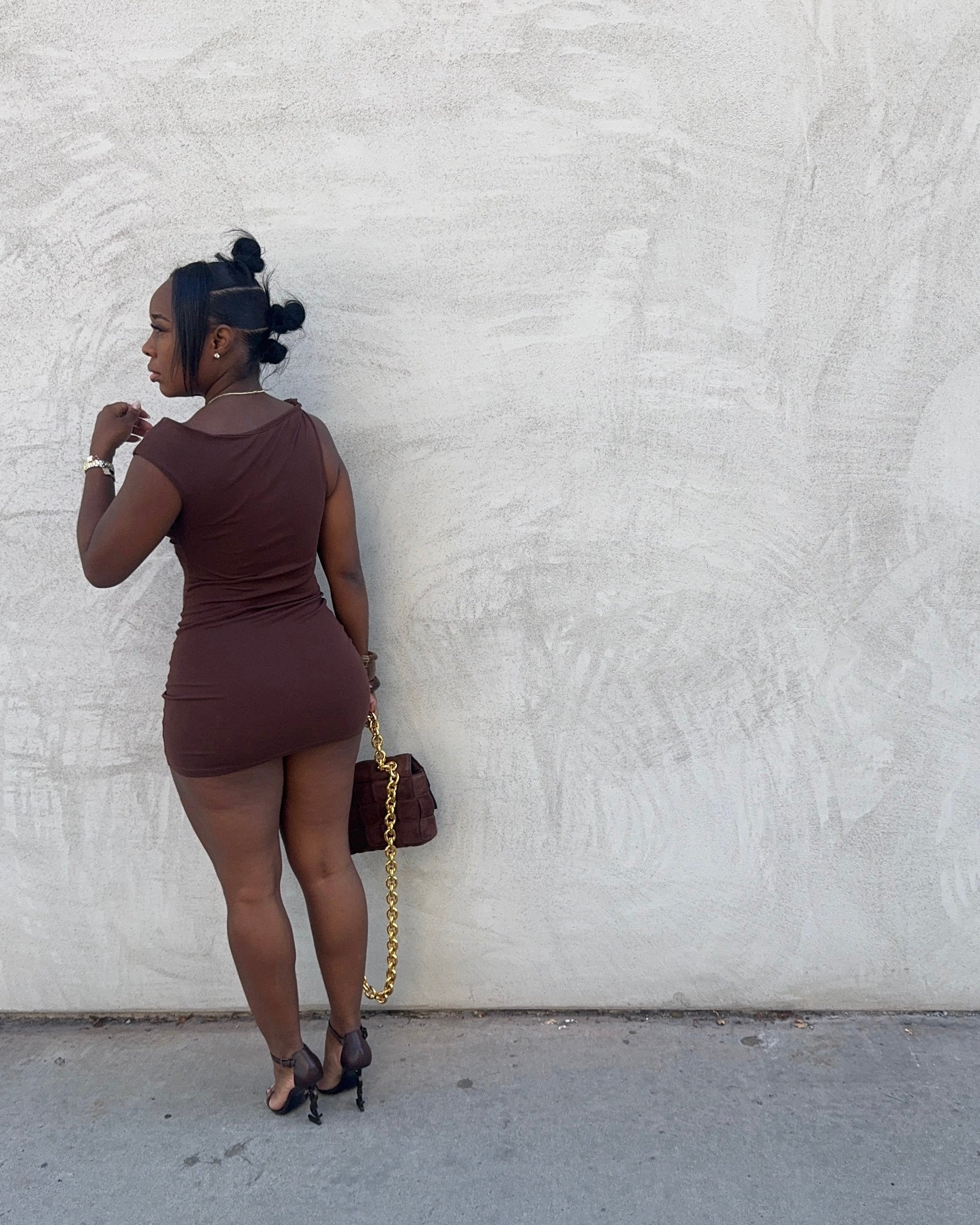 Mocha Muse : Mini Dress