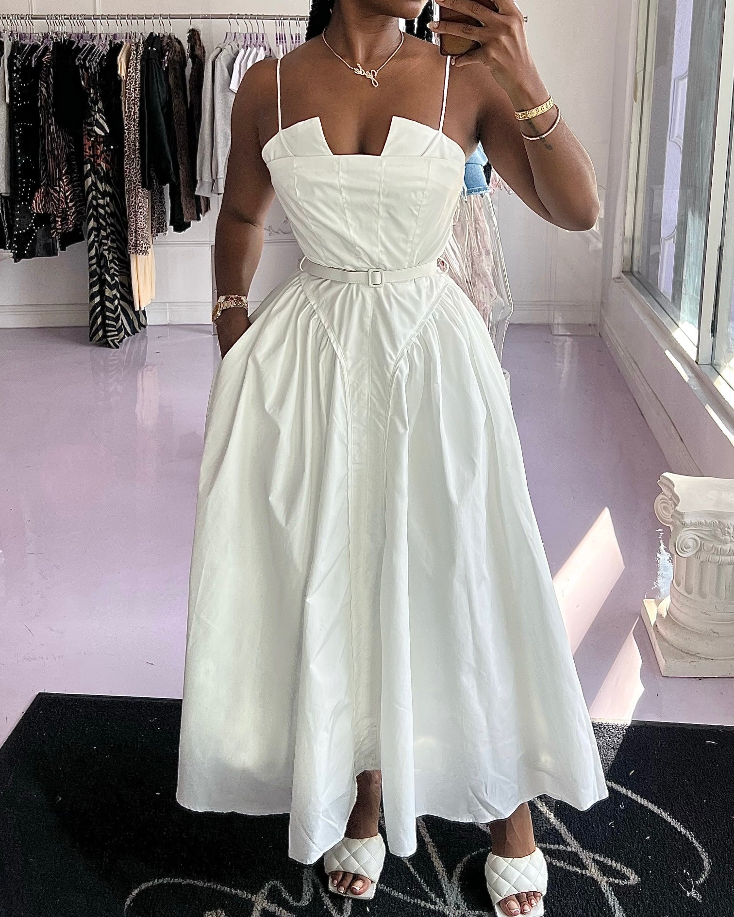 Angelina Poplin : Maxi Dress