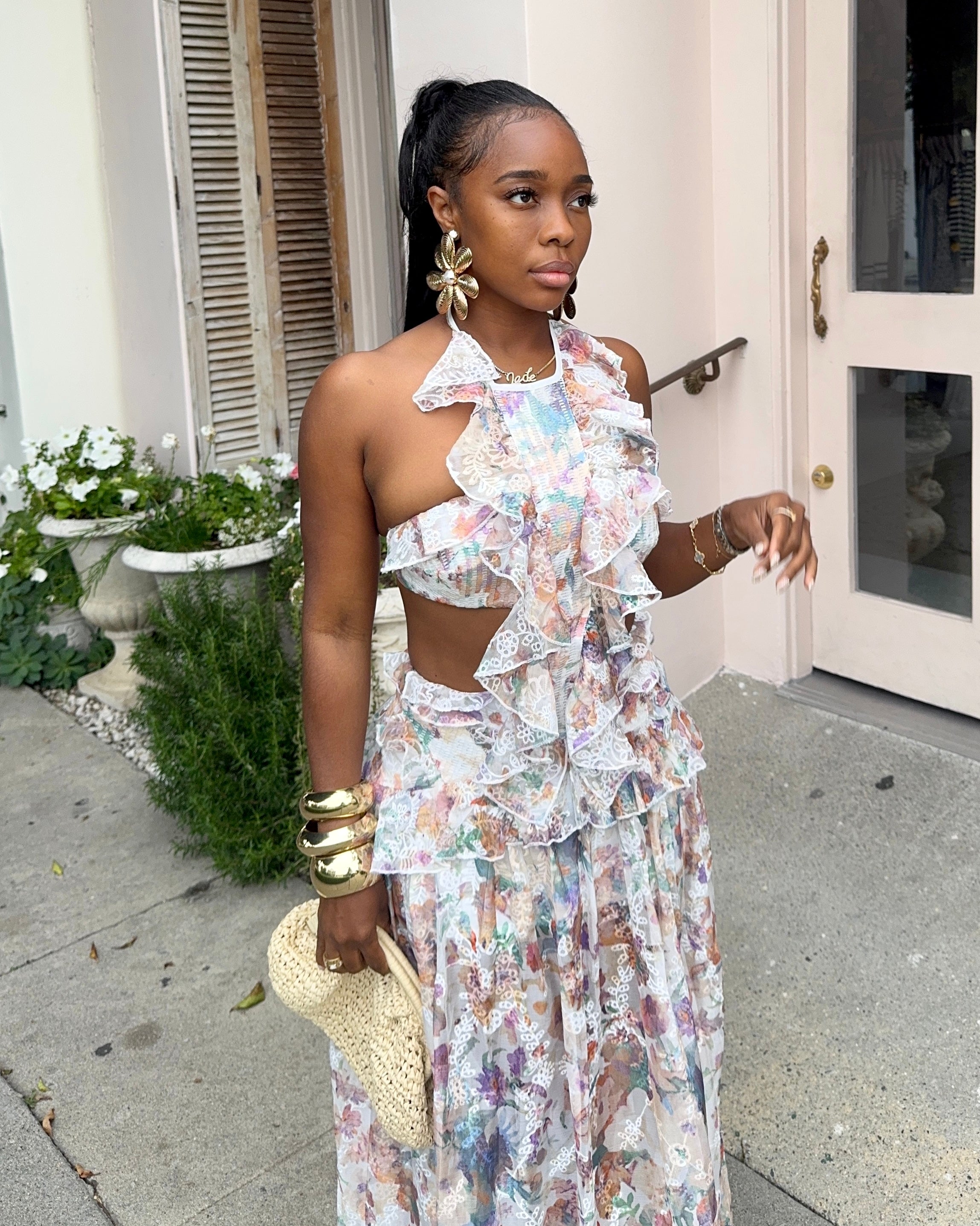 Soft Bloom : Maxi Dress