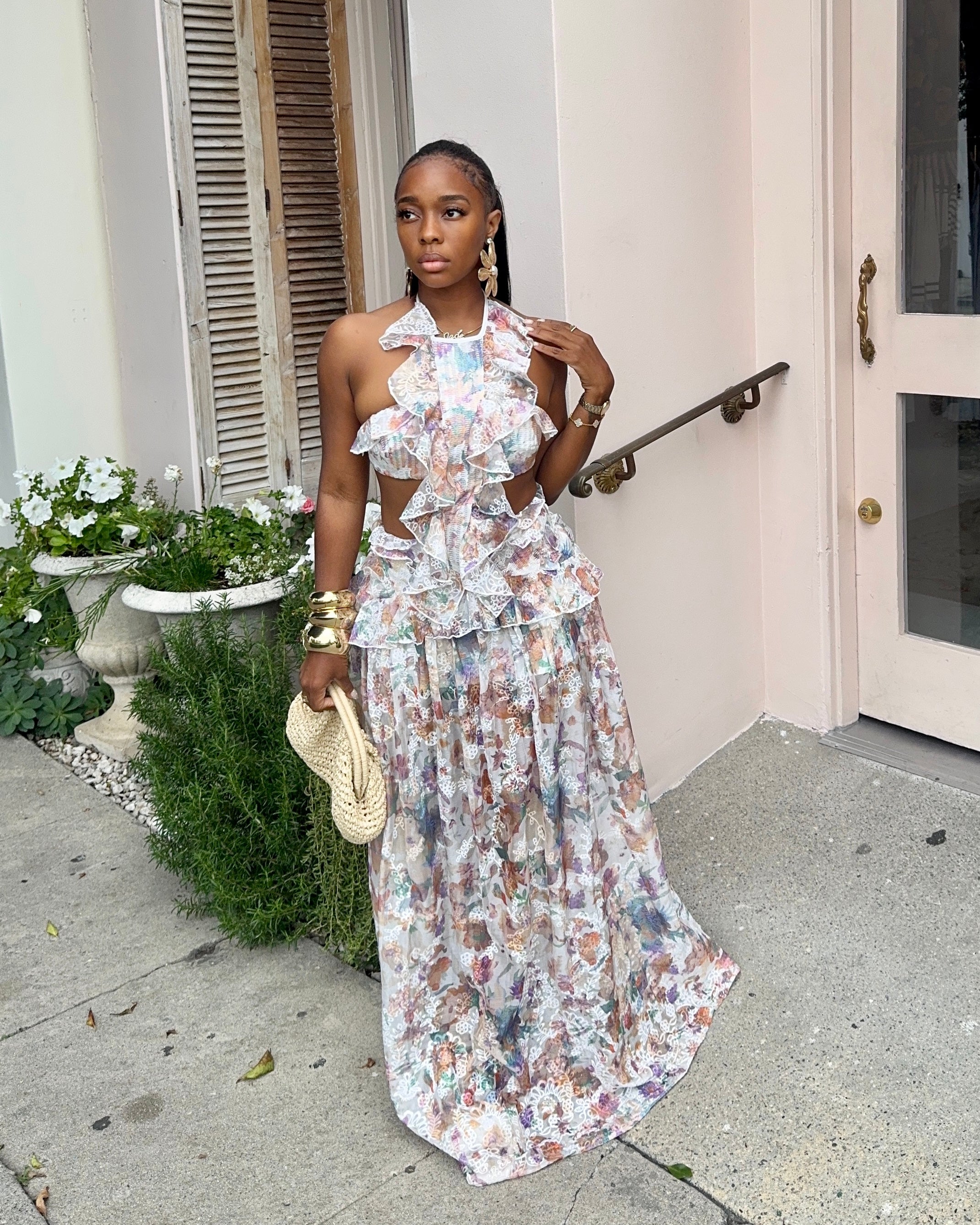 Soft Bloom : Maxi Dress