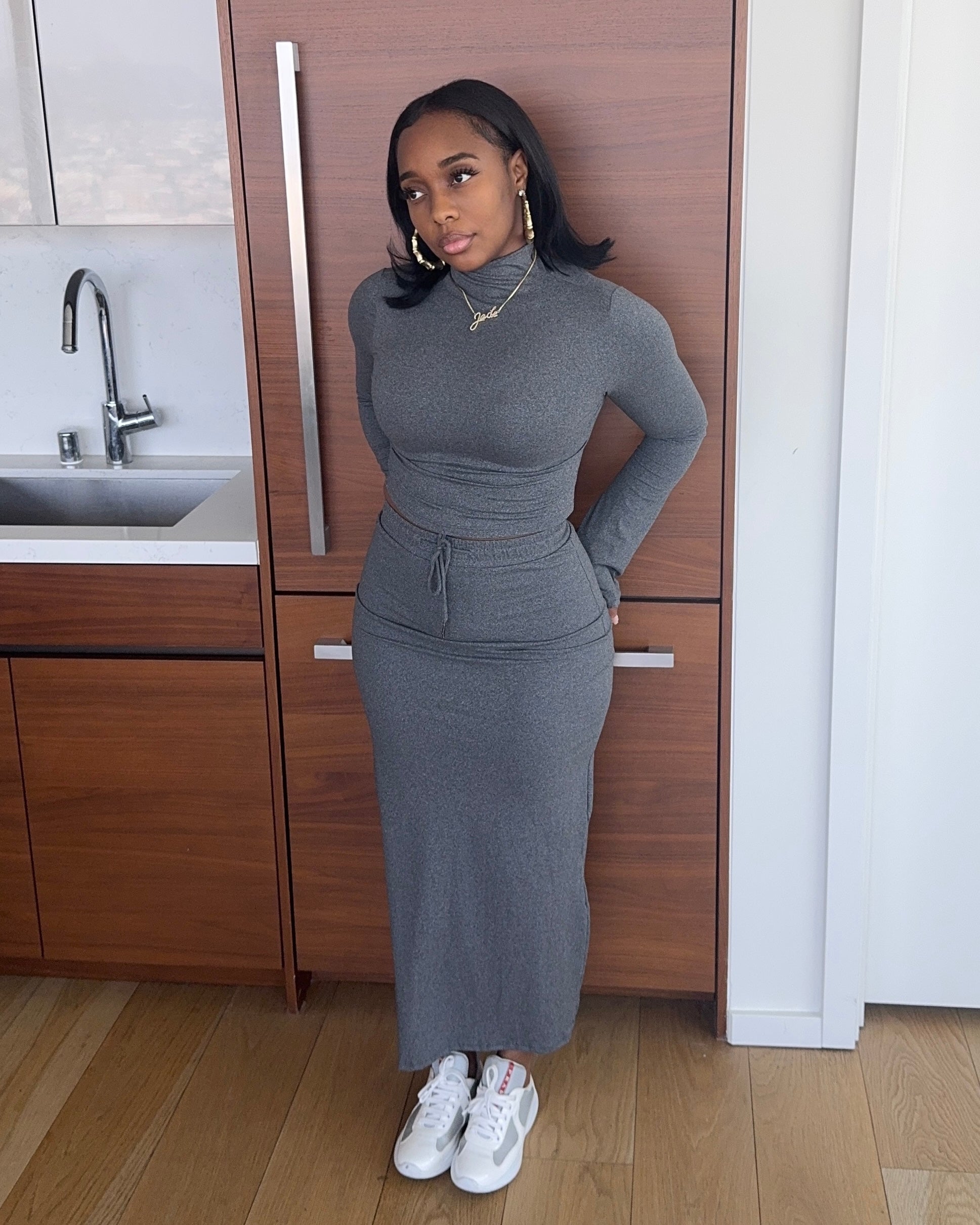 Casual Bae : Set (Charcoal)