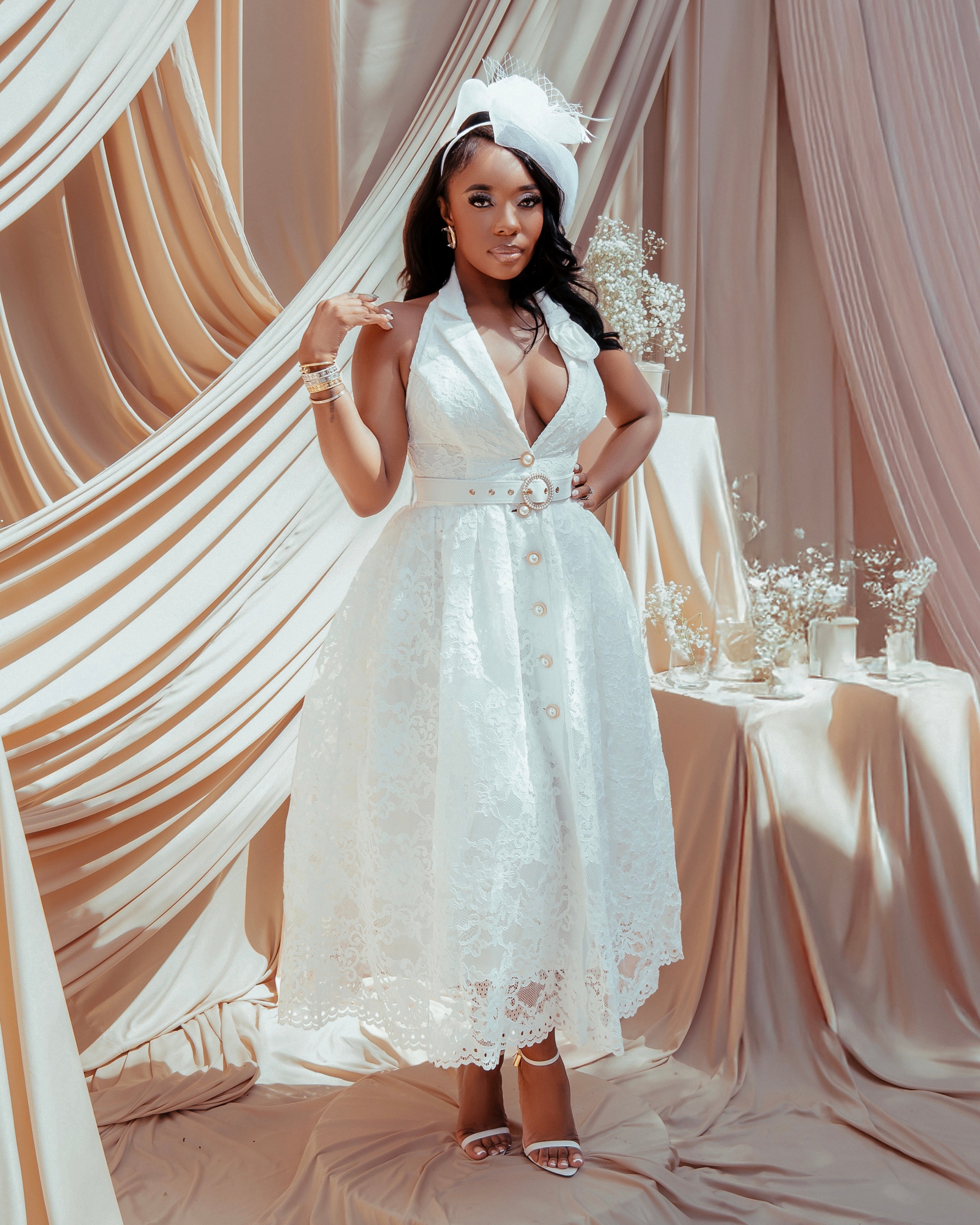 To The Derby : Midi Dress