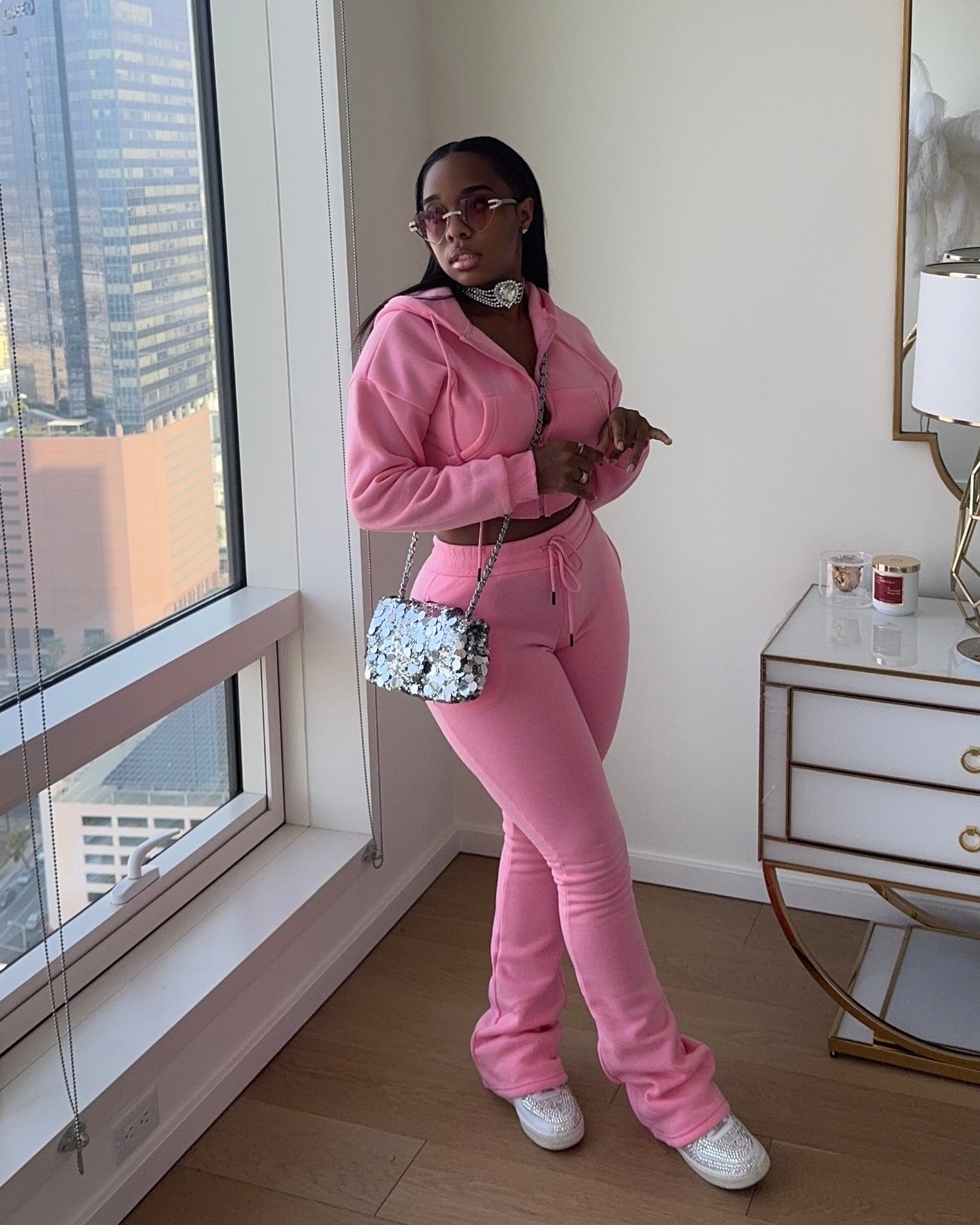 Extended Sweatsuit (Pink)