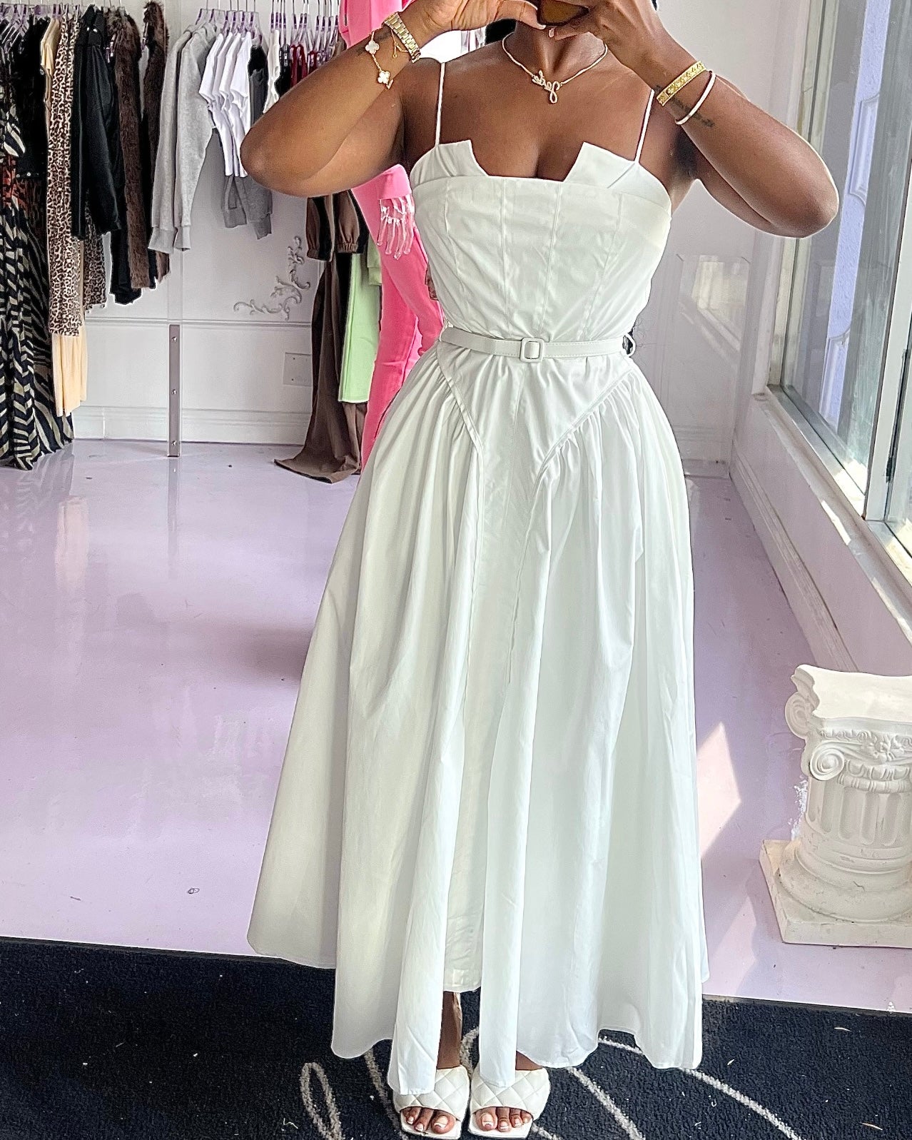 Angelina Poplin : Maxi Dress