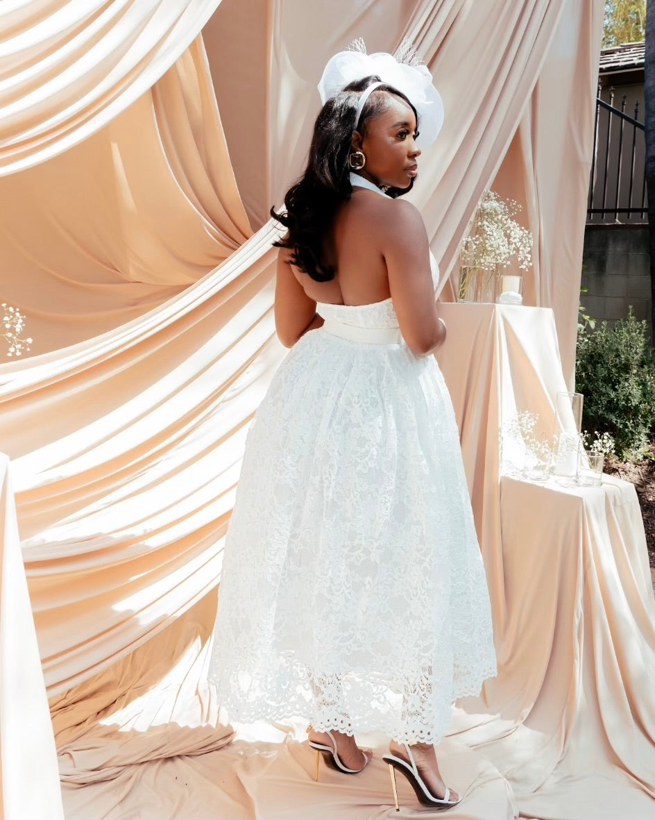 To The Derby : Midi Dress