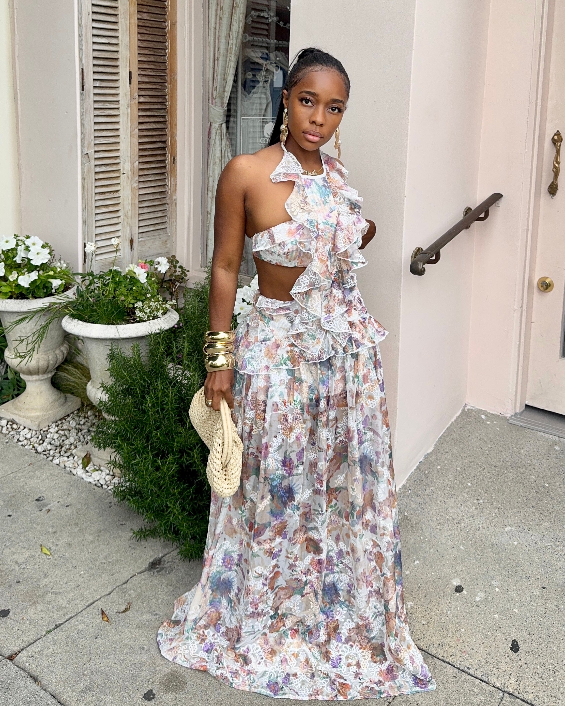 Soft Bloom : Maxi Dress
