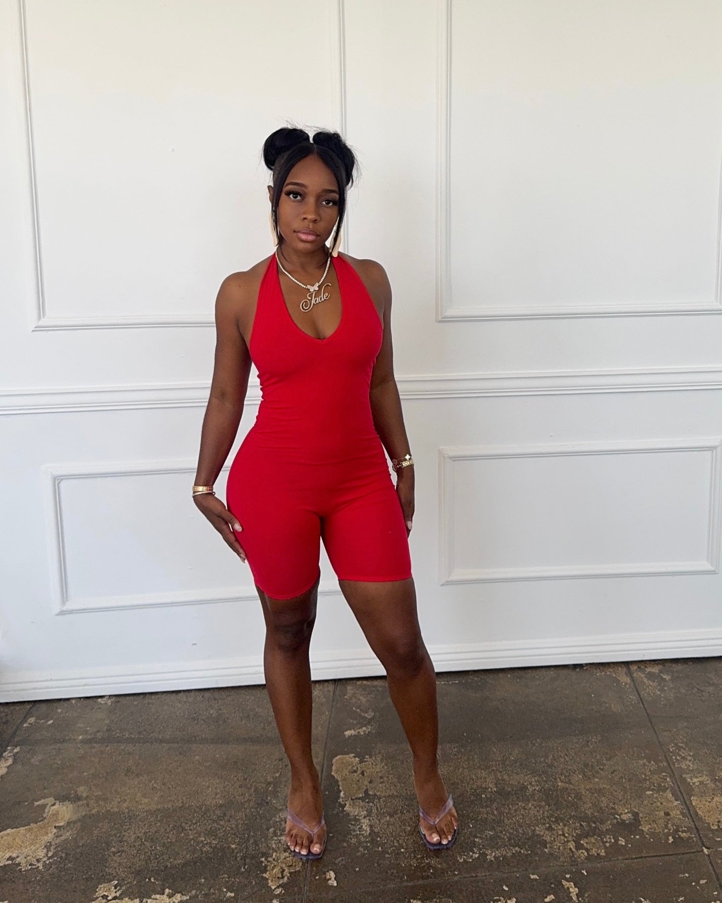 On Repeat : Halter Romper