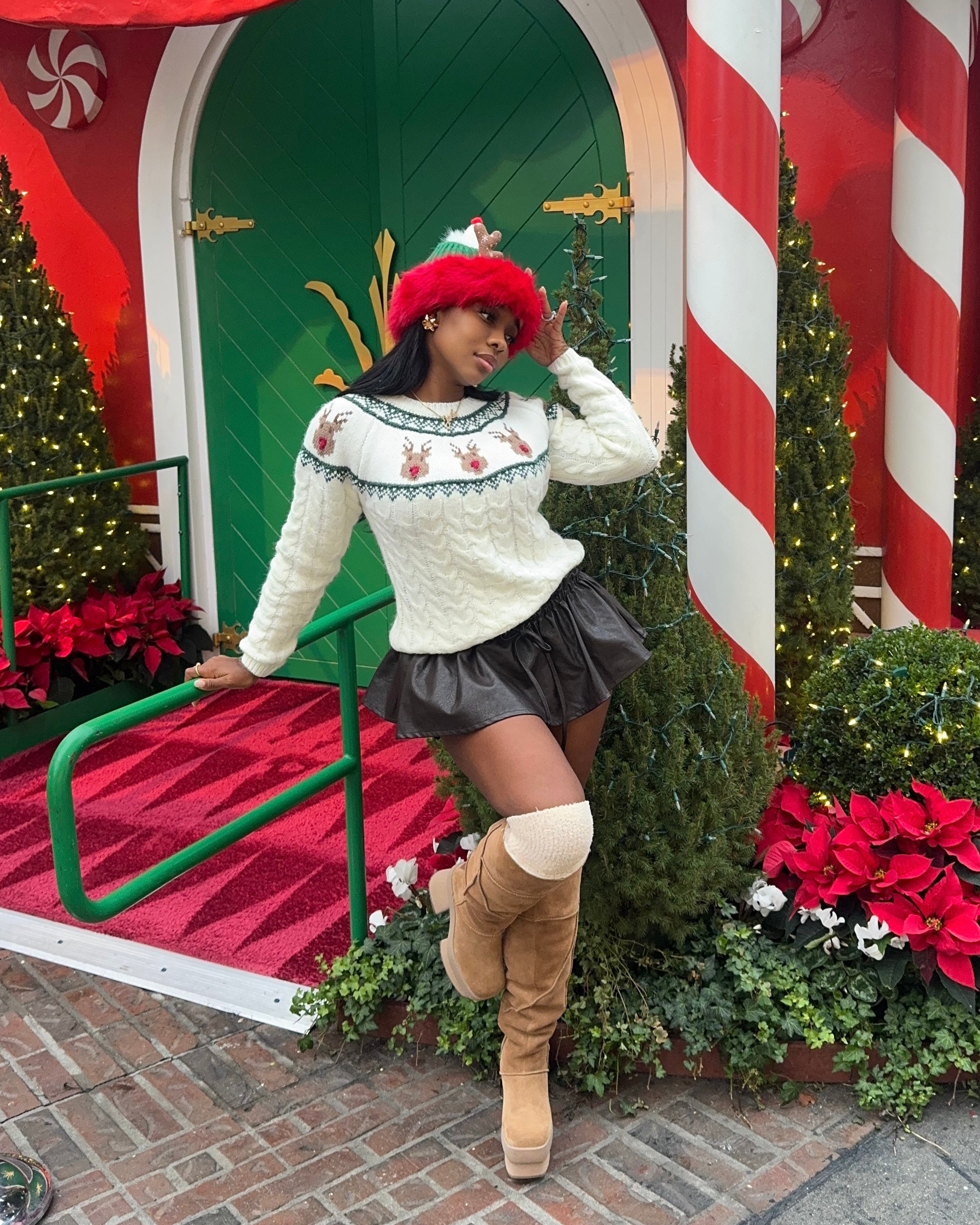 Cozy Reindeer : Knit Sweater