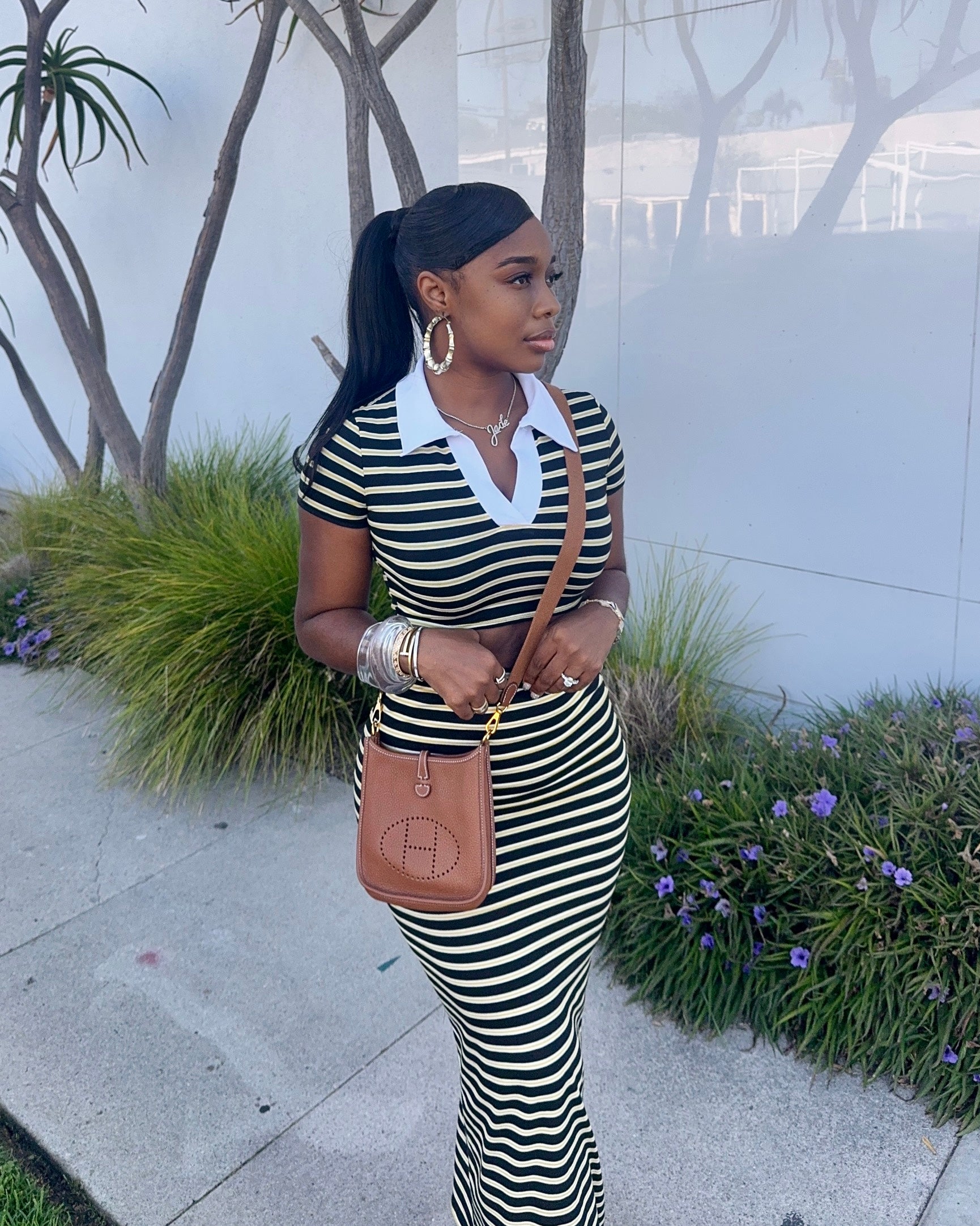 Classic Collar : Skirt Set