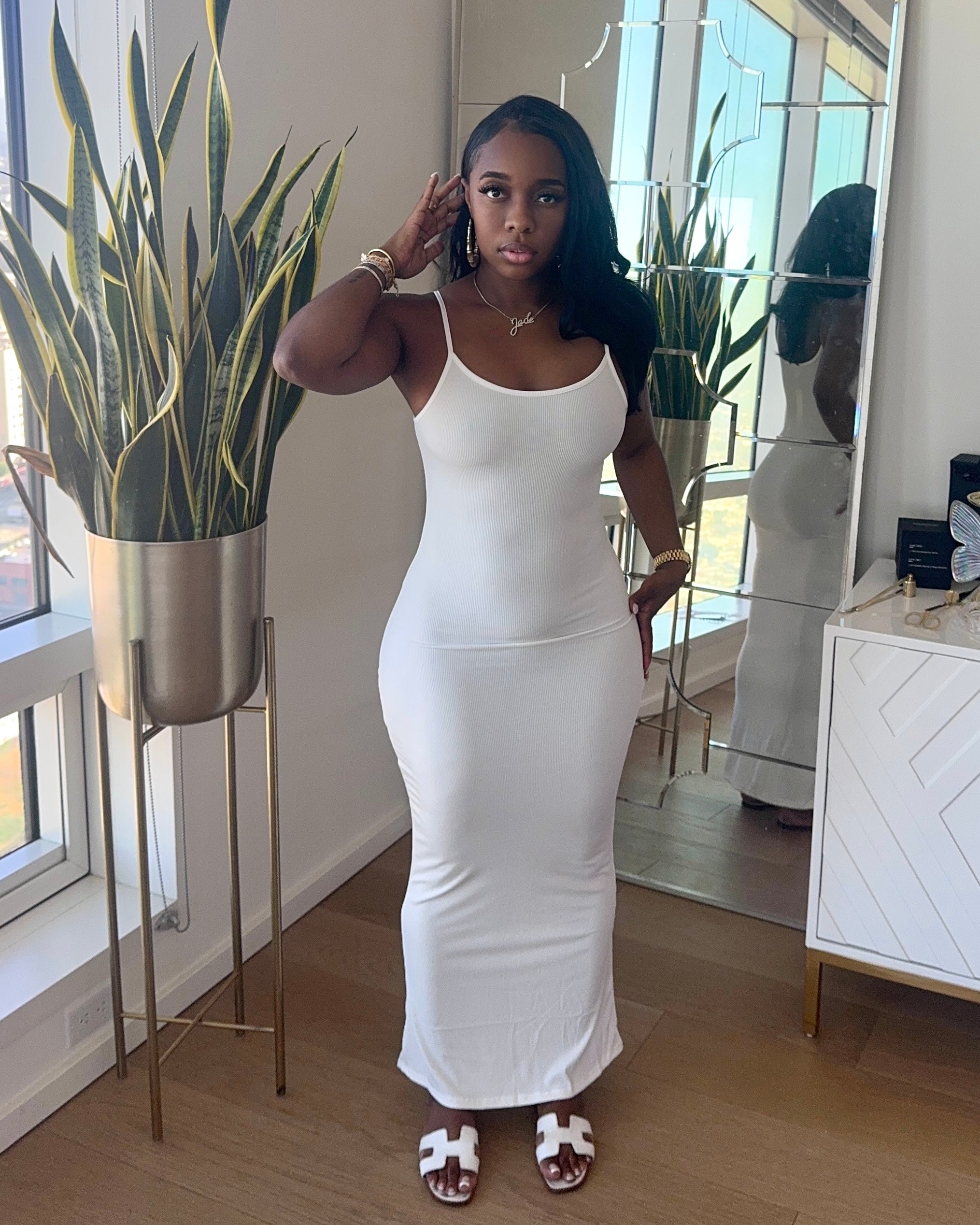 Summer Maxi Dress (White)