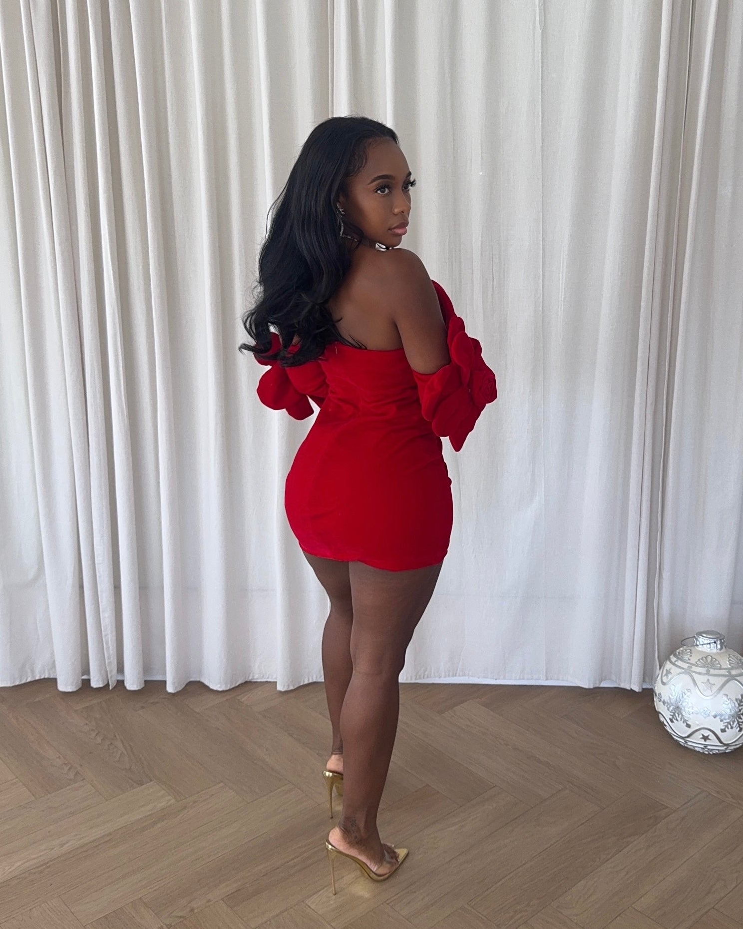 Scarlet Blossom Dress