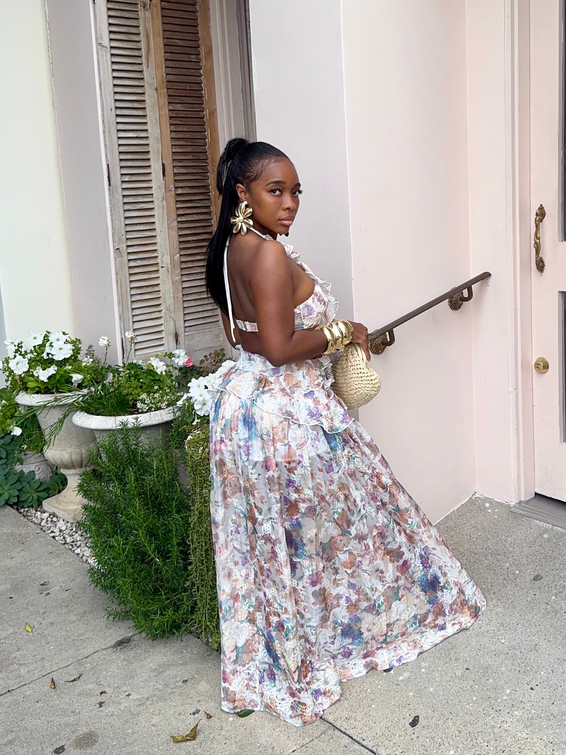 Soft Bloom : Maxi Dress