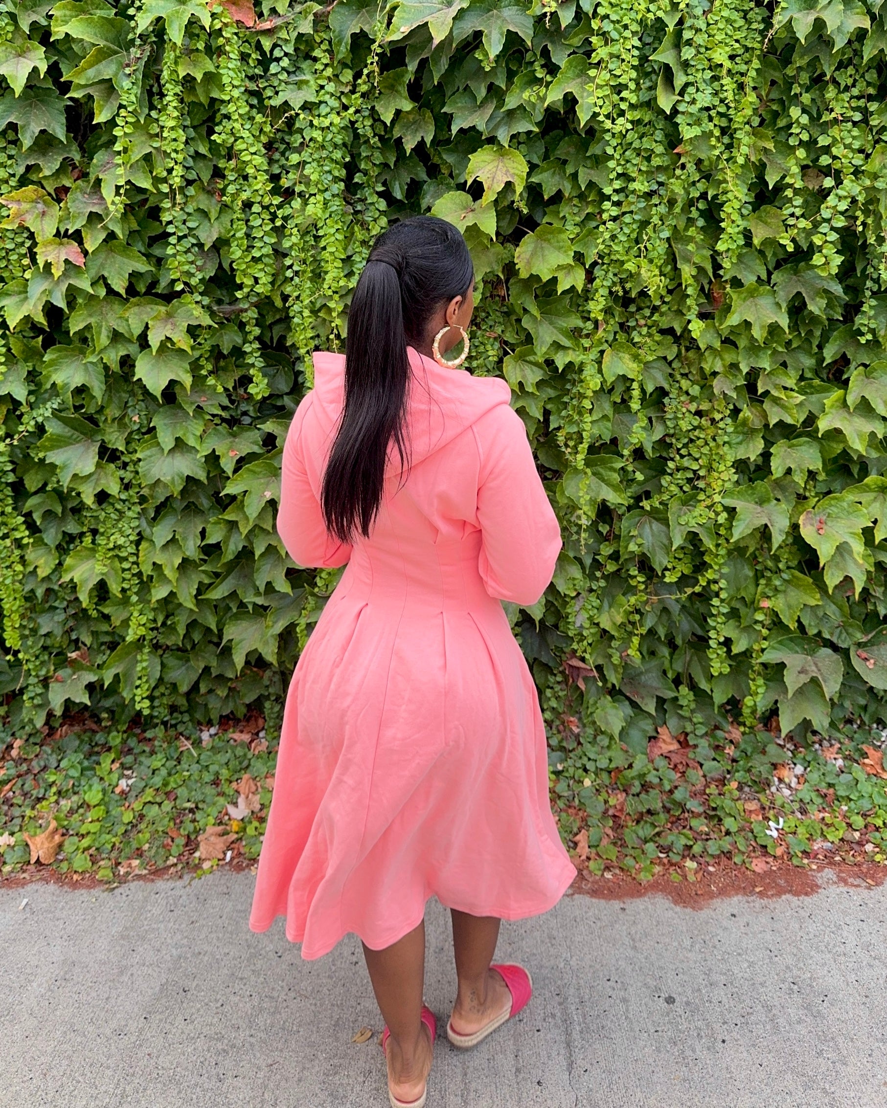 Street Chic : Midi Dress (Peach)