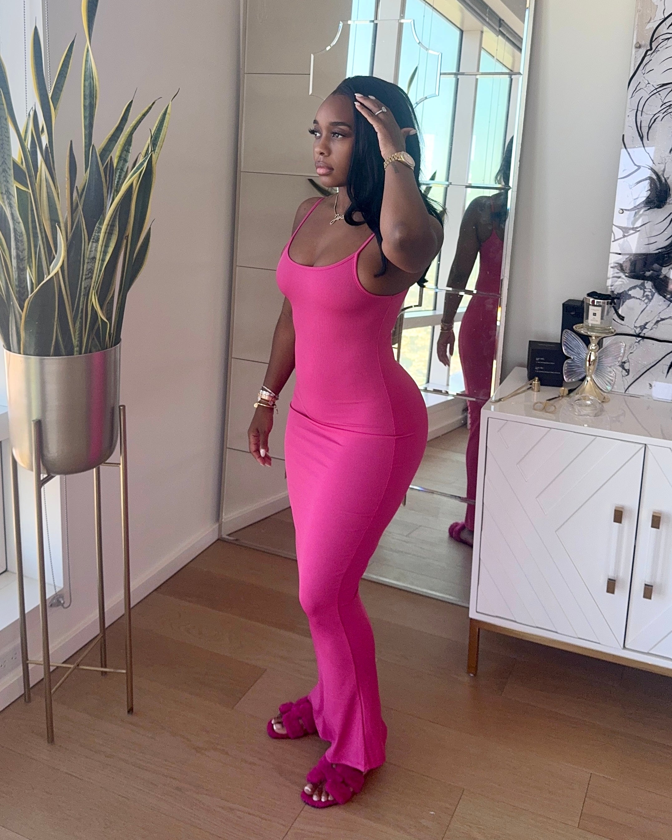 Summer Maxi Dress (Pink)