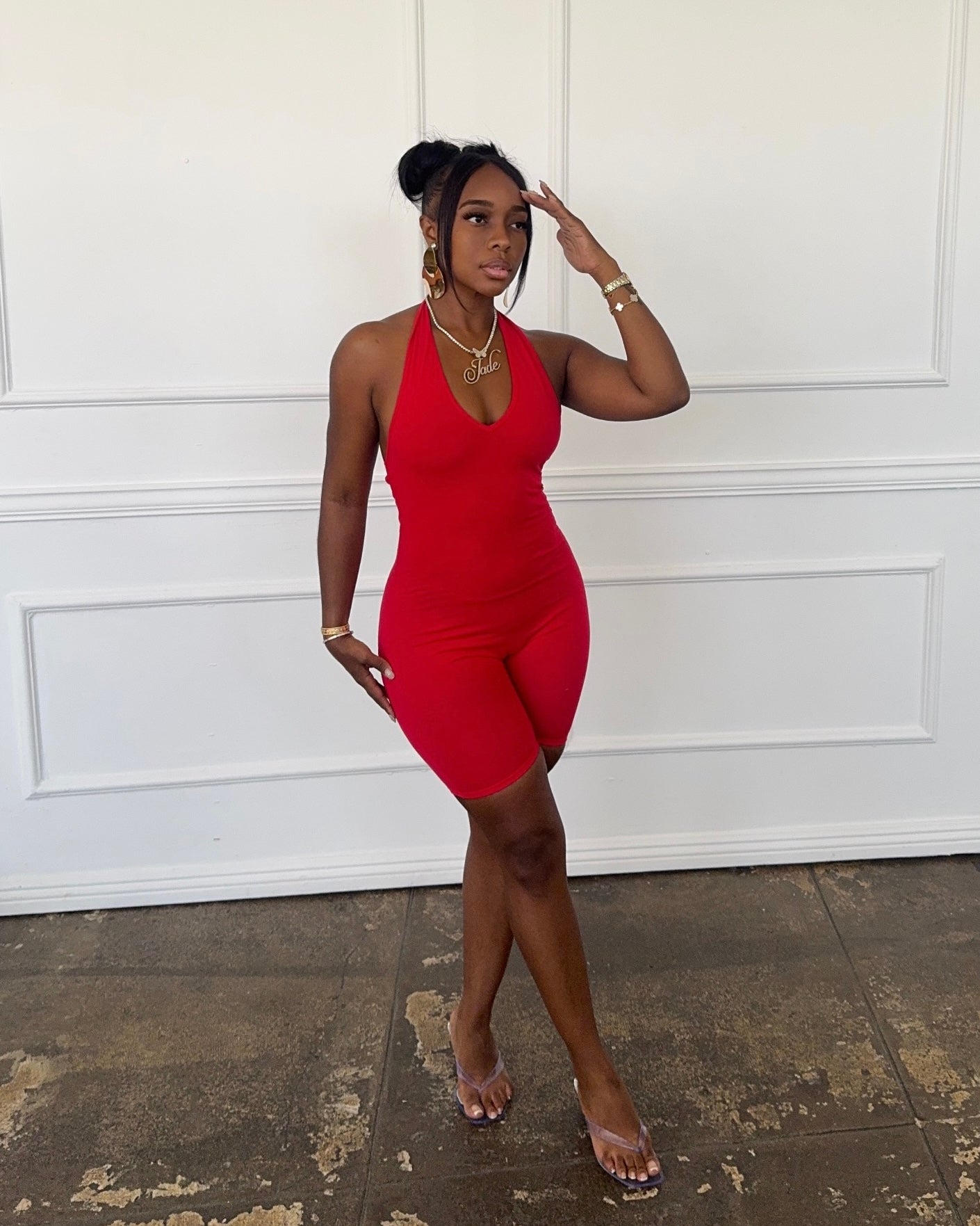 On Repeat : Halter Romper