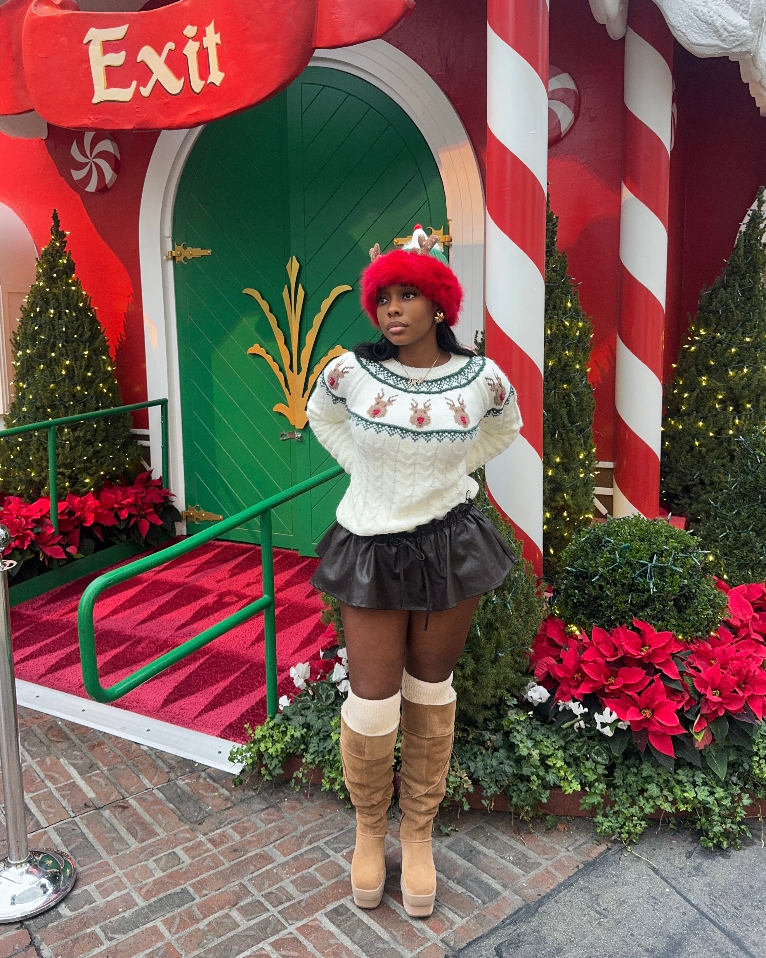 Cozy Reindeer : Knit Sweater