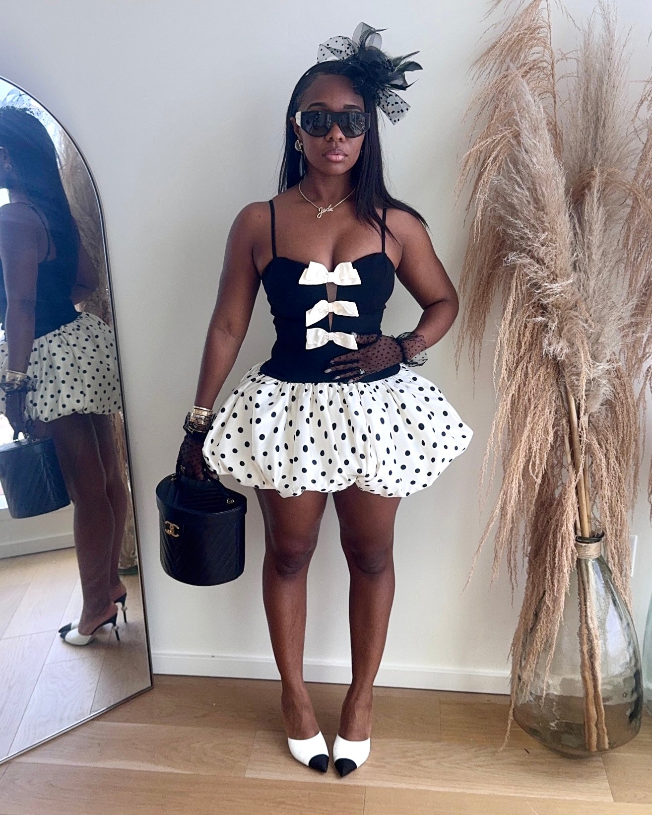 Bow Belle : Mini Dress Medium Bow Belle : Mini Dress Medium