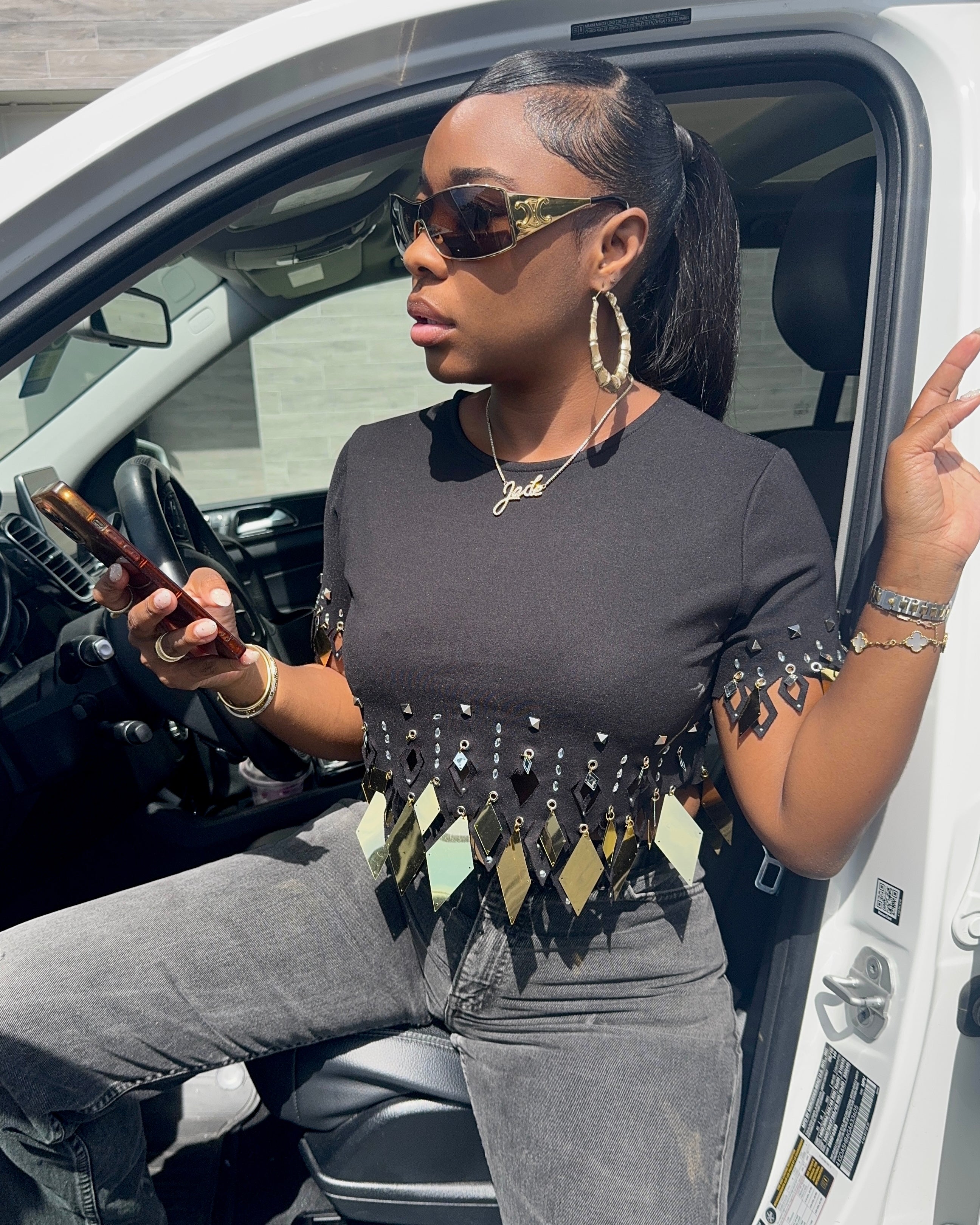The Golden Edge : Crop Top
