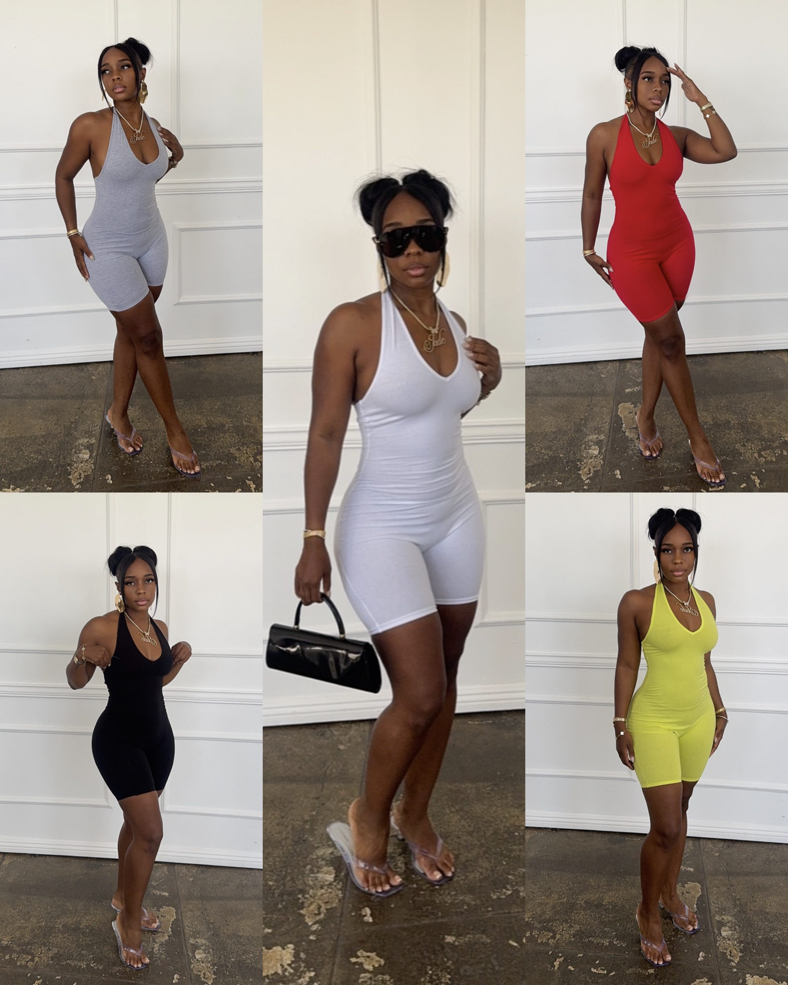 On Repeat : Halter Romper
