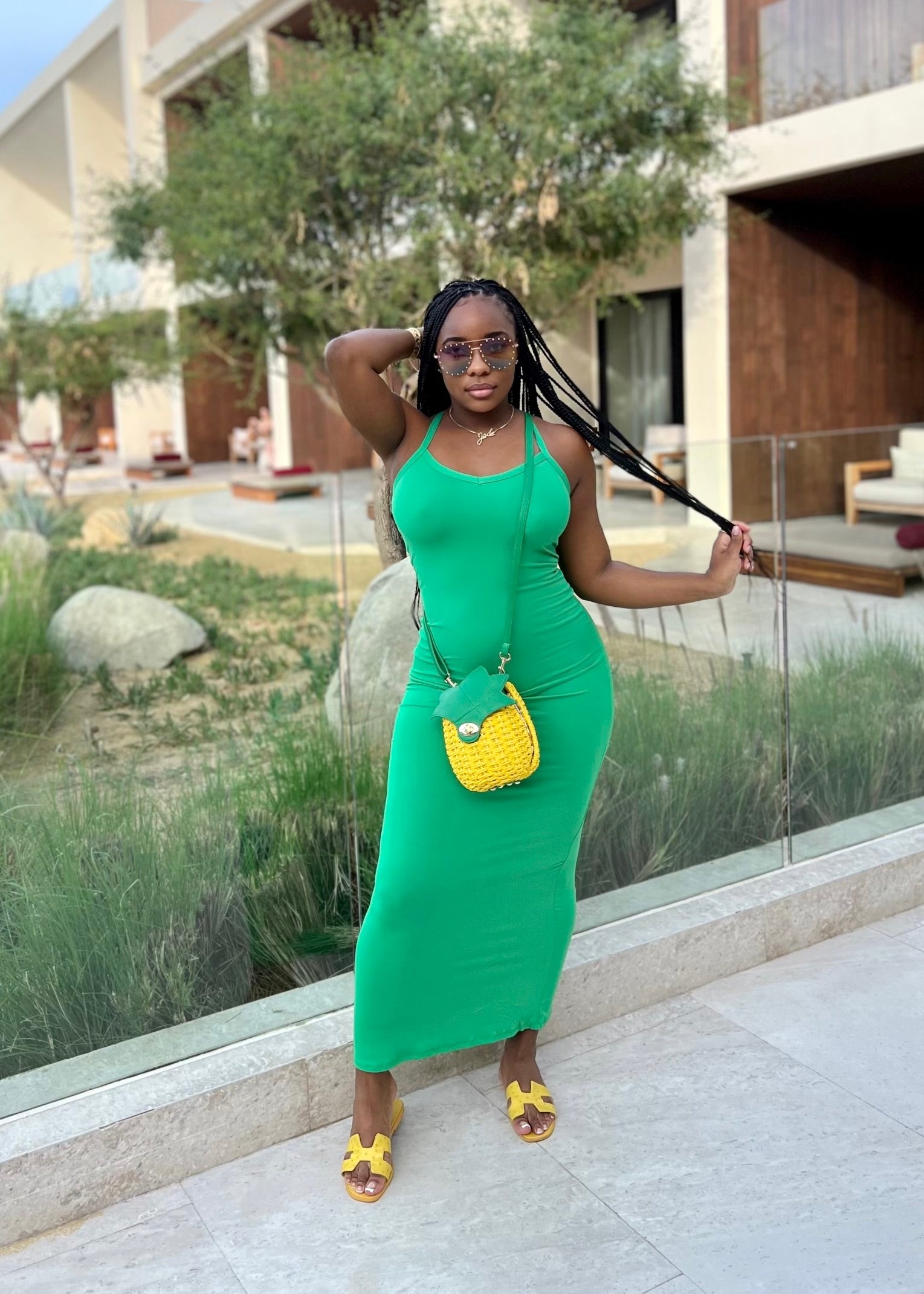 Racer Back Maxi Dress