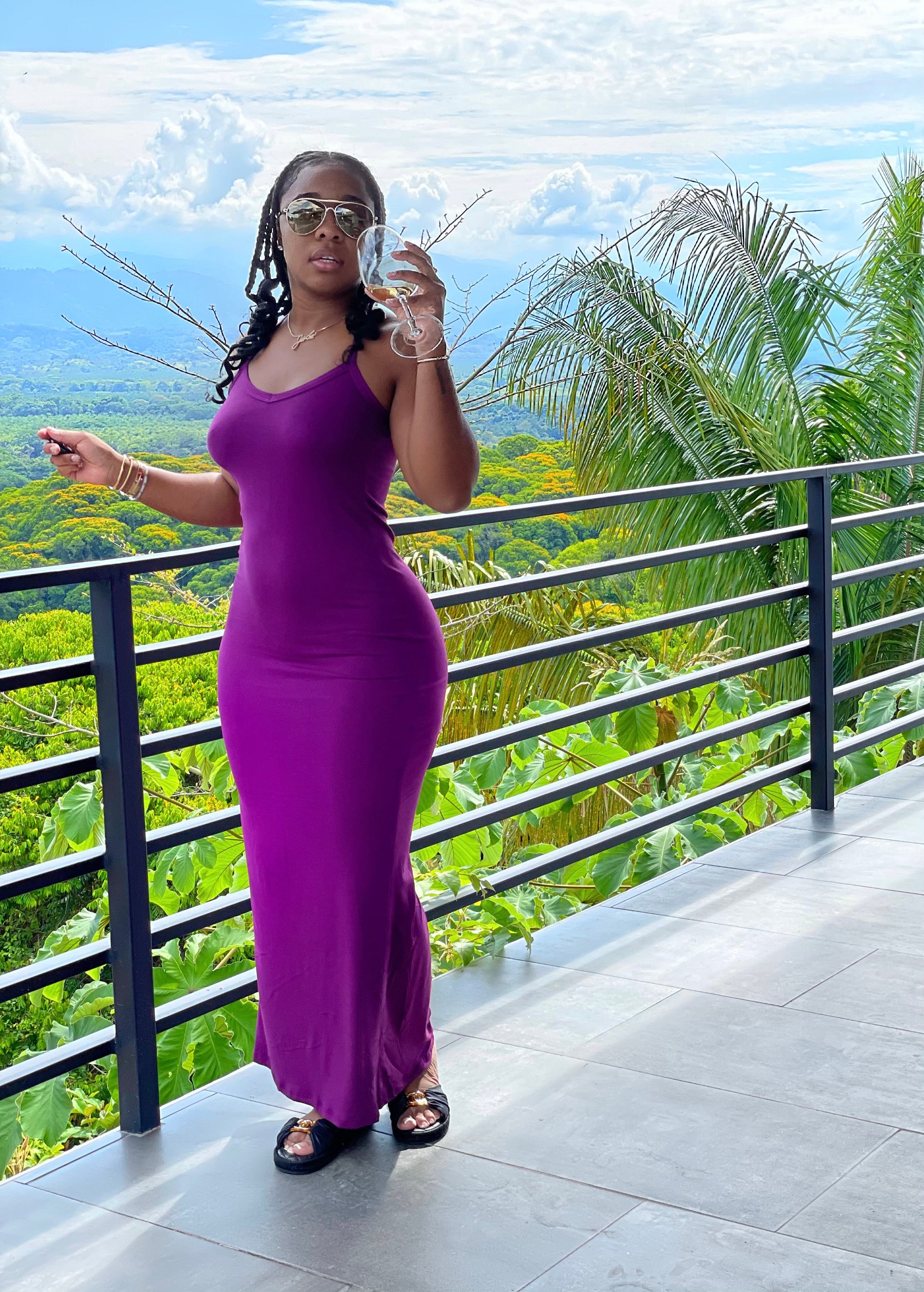 Racer Back Maxi Dress