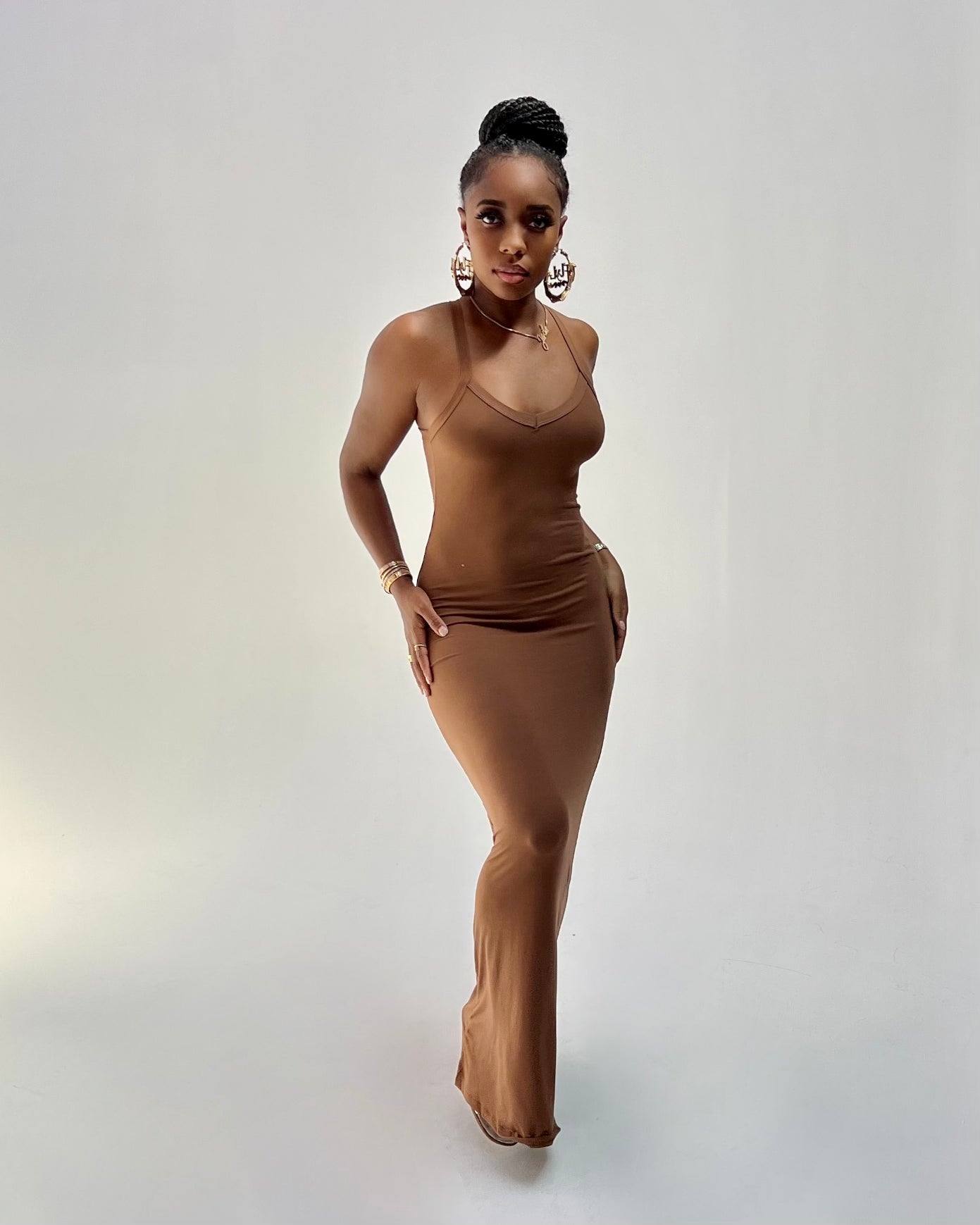 Racer Back Maxi Dress