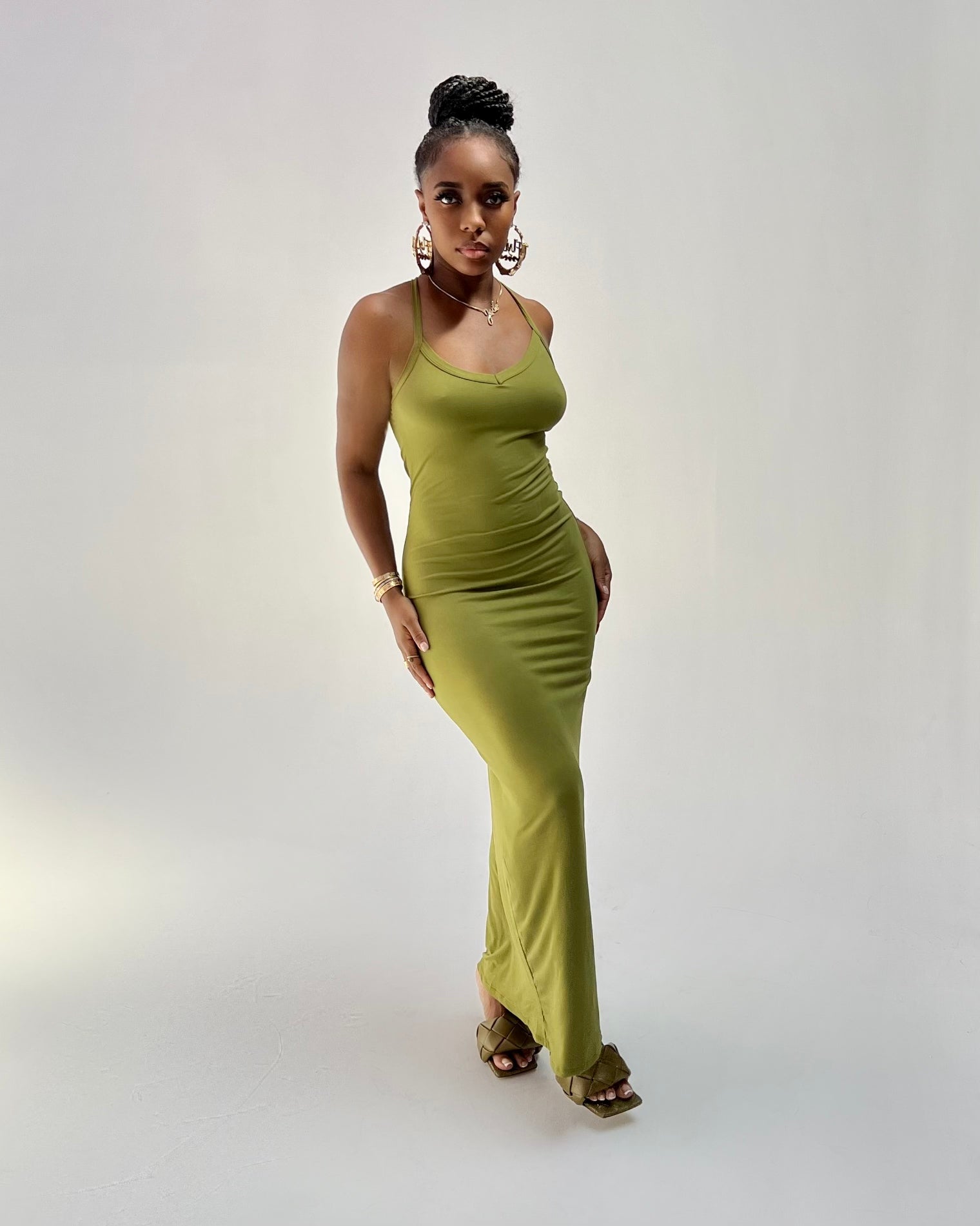 Racer Back Maxi Dress