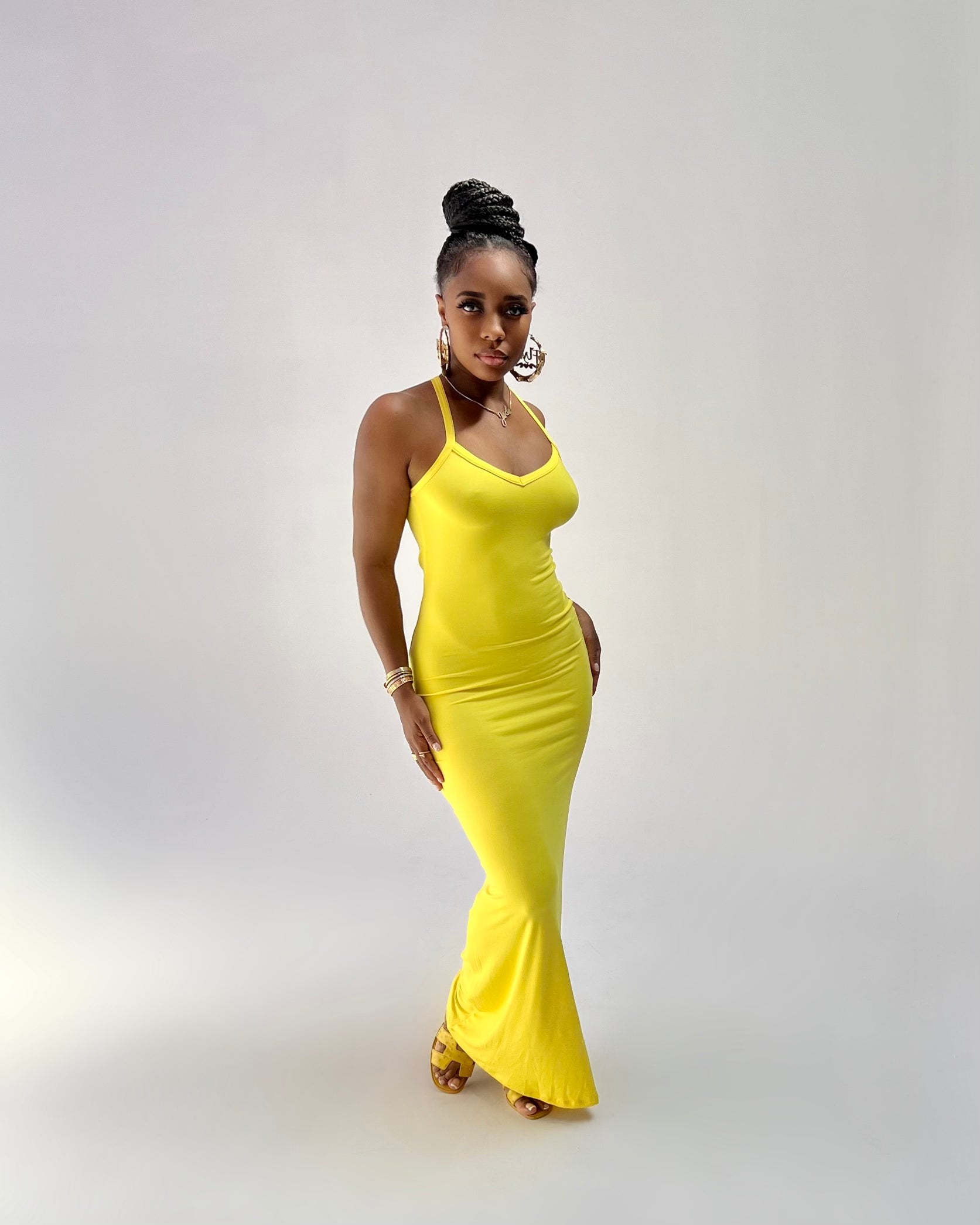 Racer Back Maxi Dress