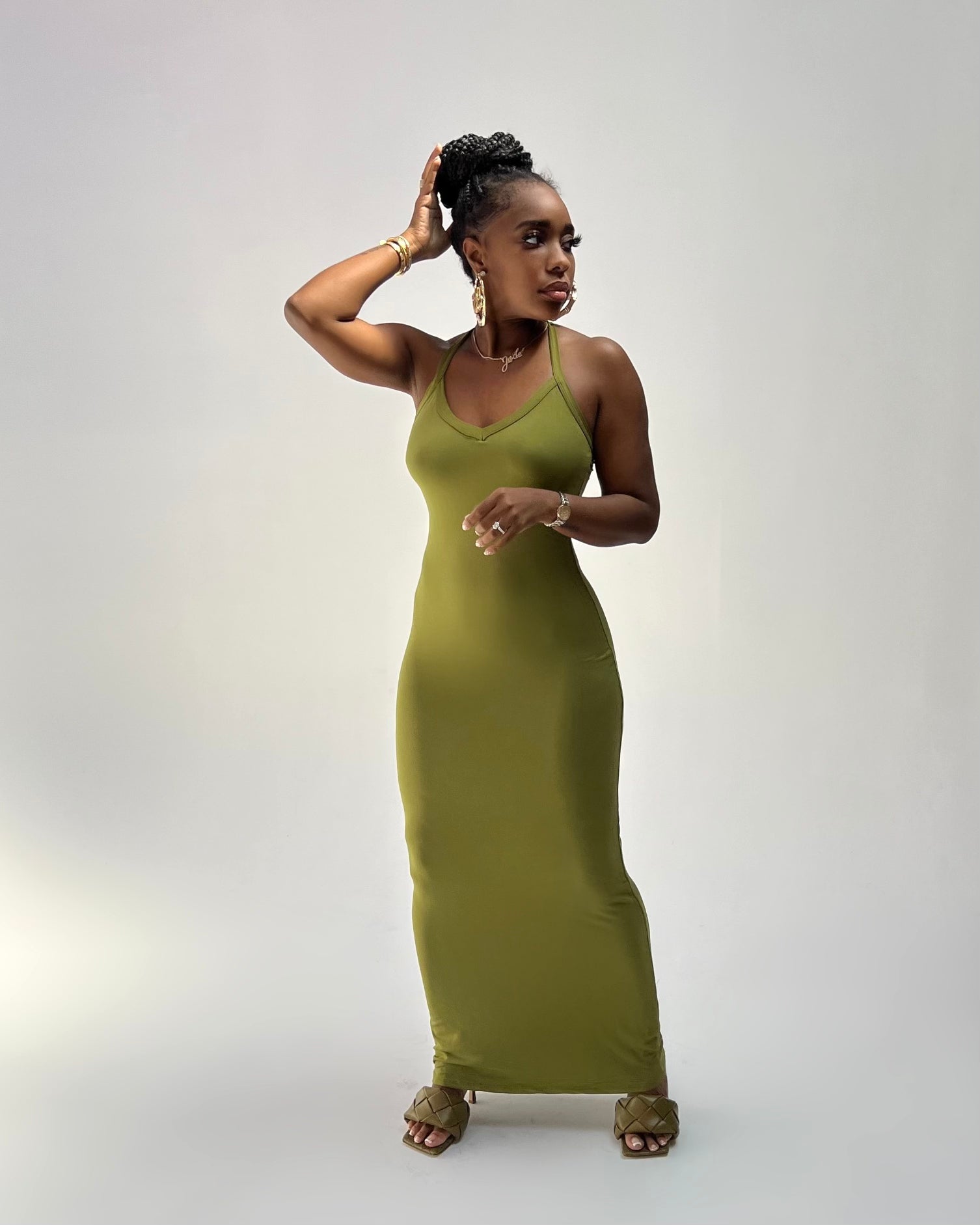 Racer Back Maxi Dress