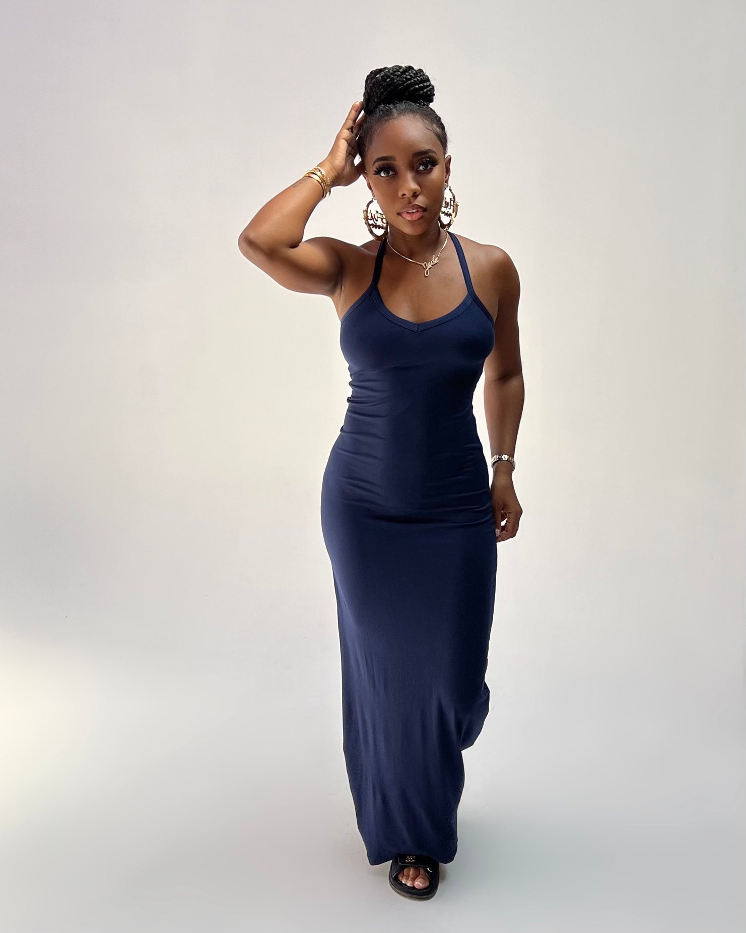 Racer Back Maxi Dress