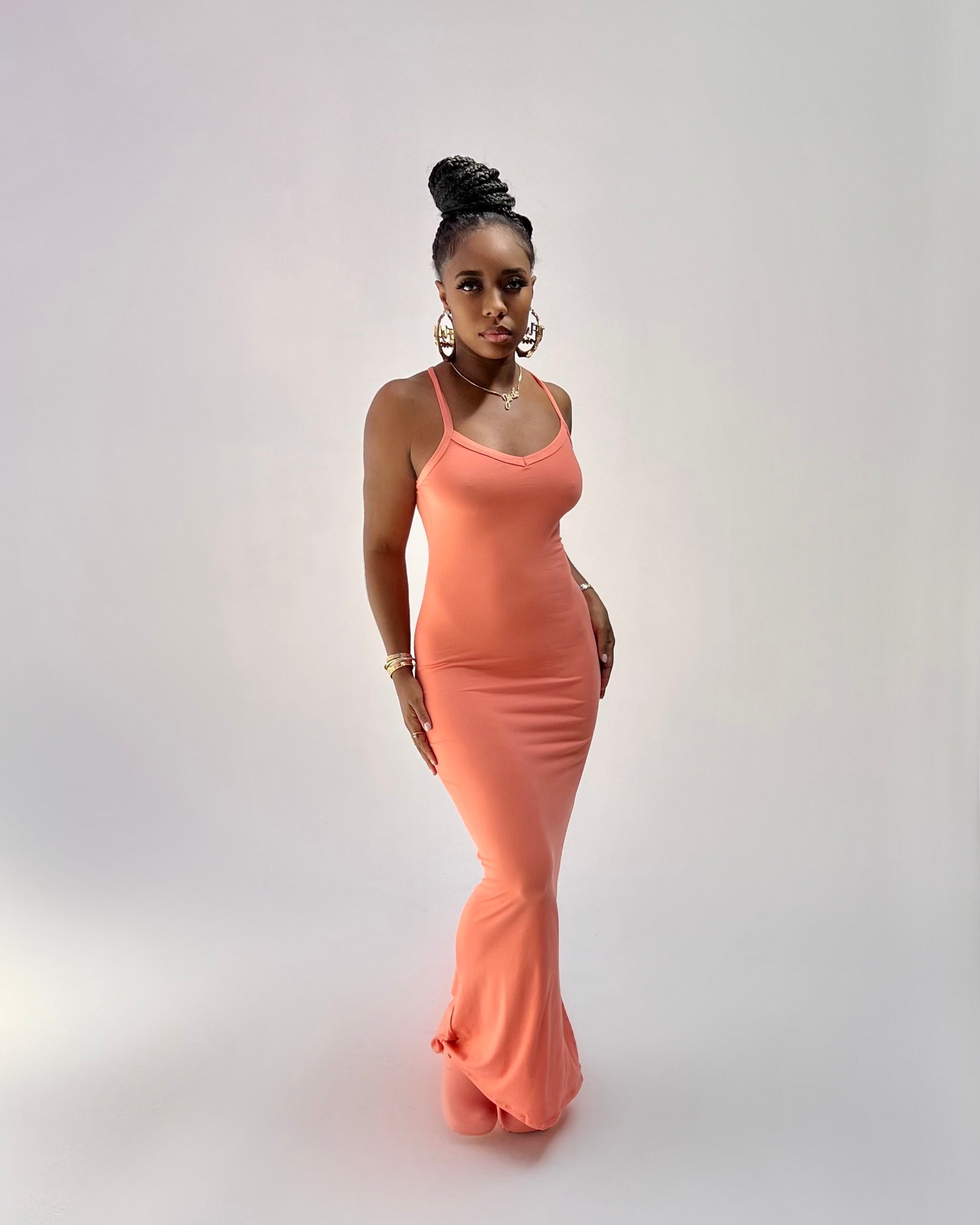 Racer Back Maxi Dress