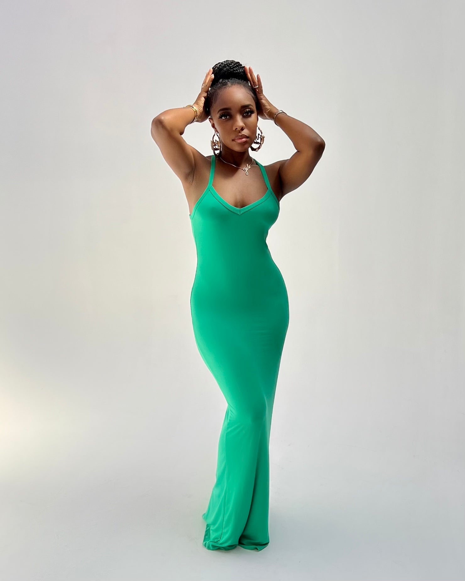 Racer Back Maxi Dress