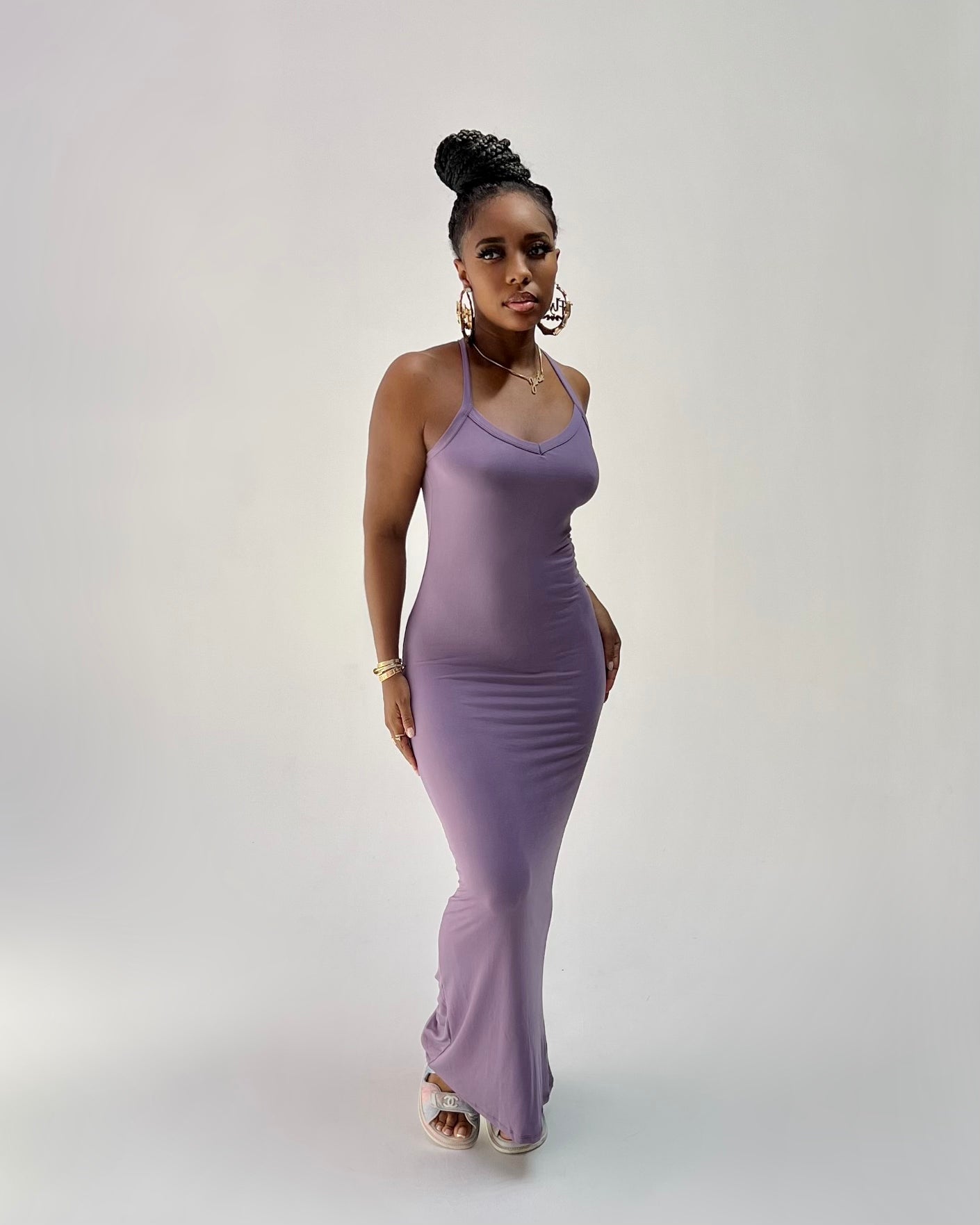 Racer Back Maxi Dress