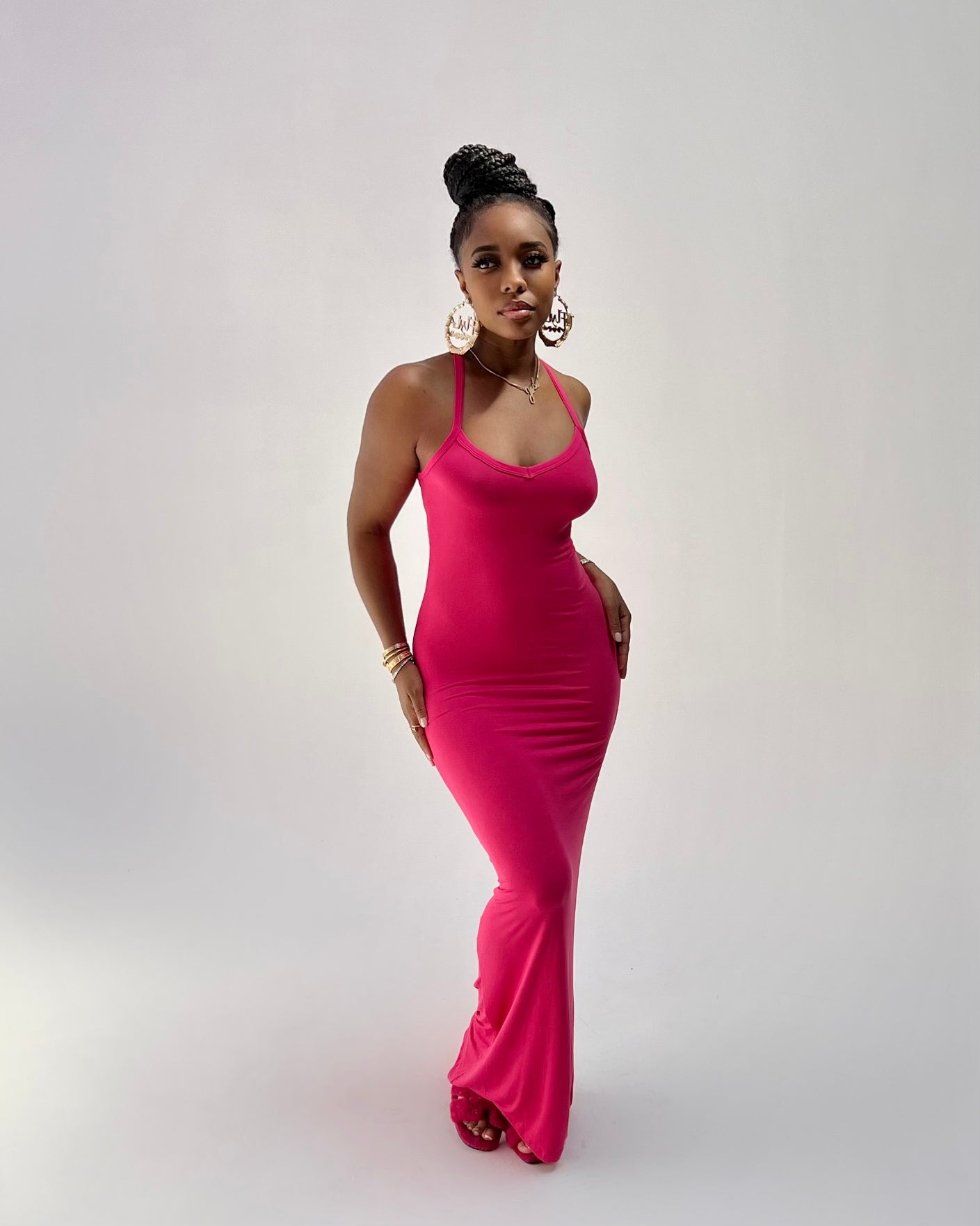 Racer Back Maxi Dress