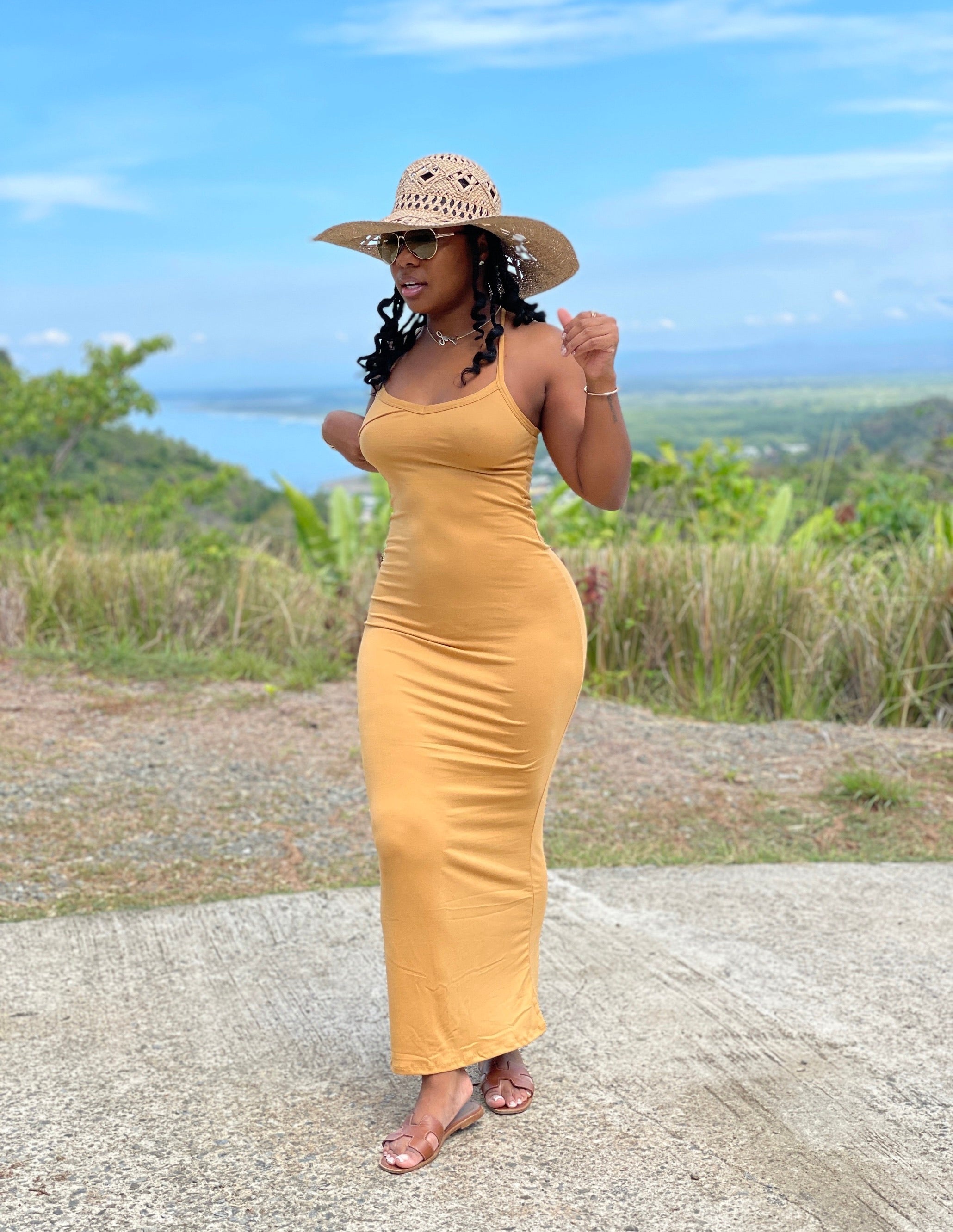 Racer Back Maxi Dress