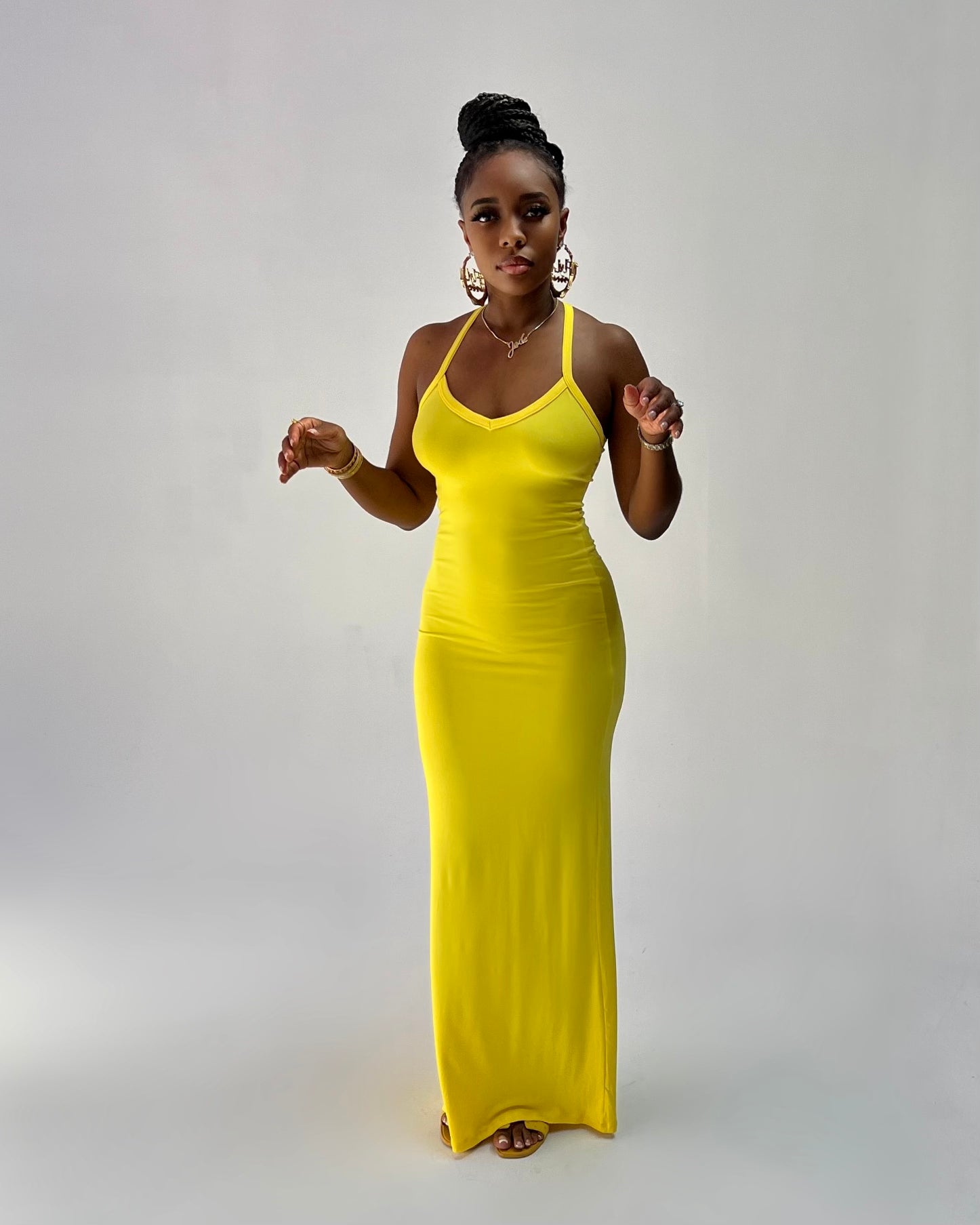 Racer Back Maxi Dress