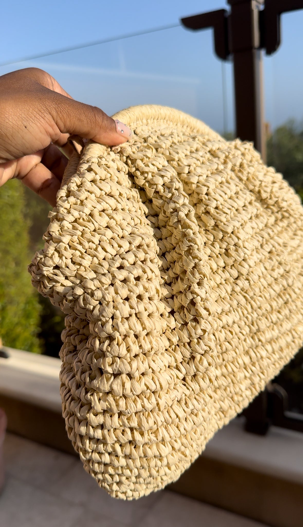 Raffia Pouch