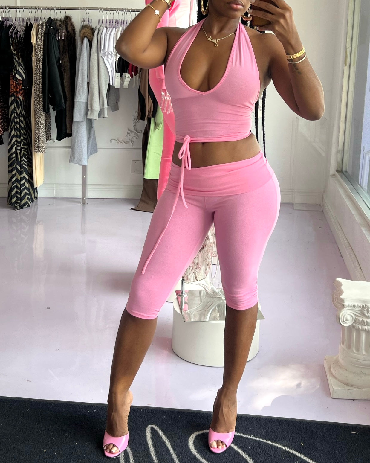 Cali Capri : Set (Pink)