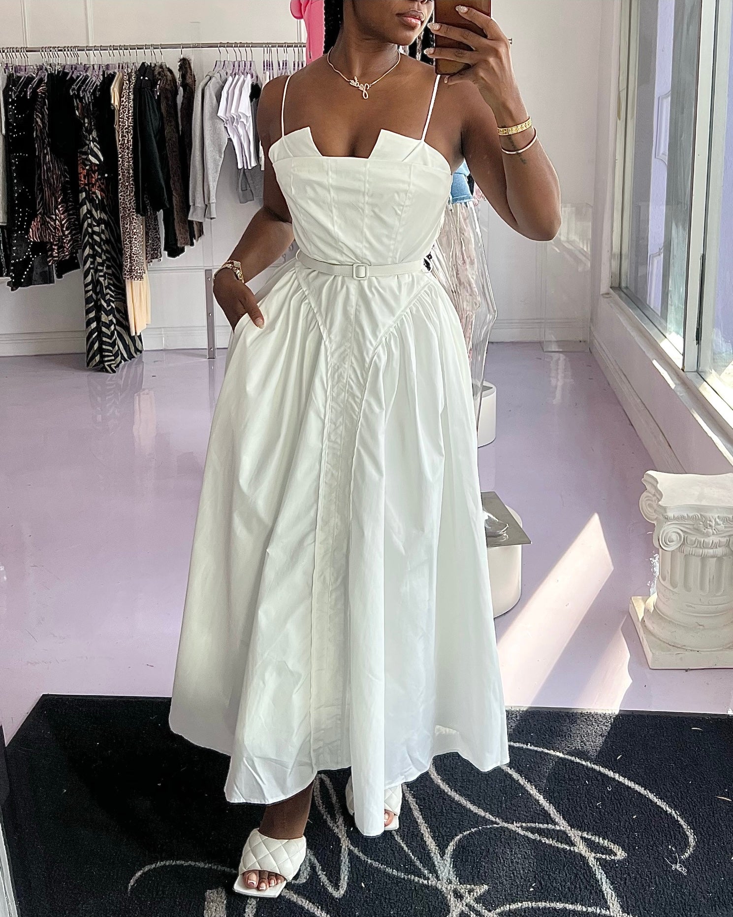 Angelina Poplin : Maxi Dress