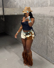 Rodeo Girl : Fringe Sandals (EST Ship Date 10/04)