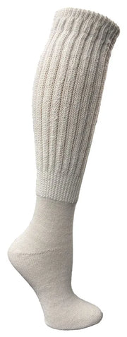 3 pack White Slouch Socks