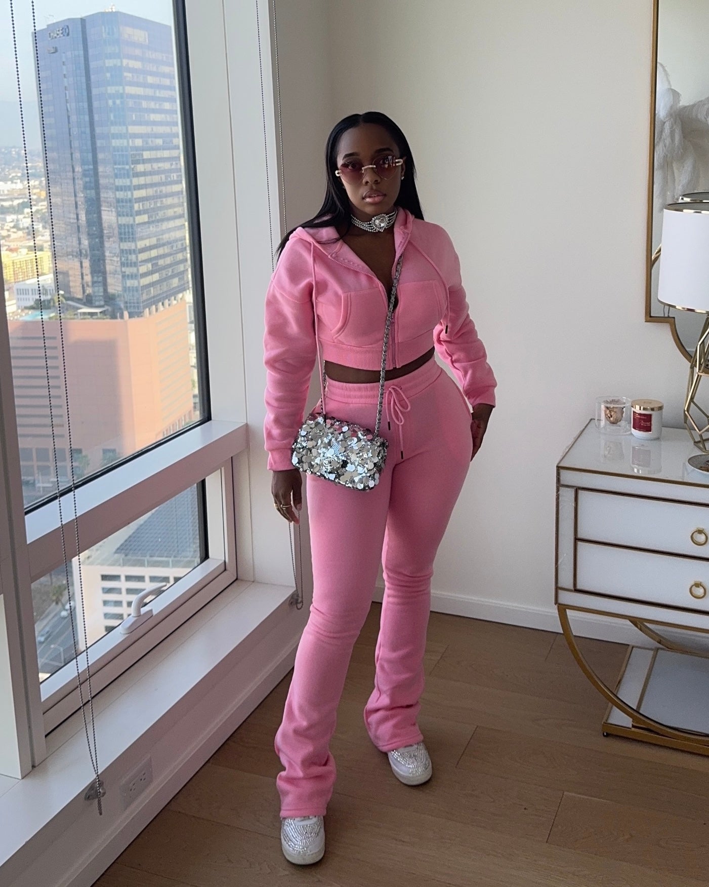 Extended Sweatsuit (Pink)