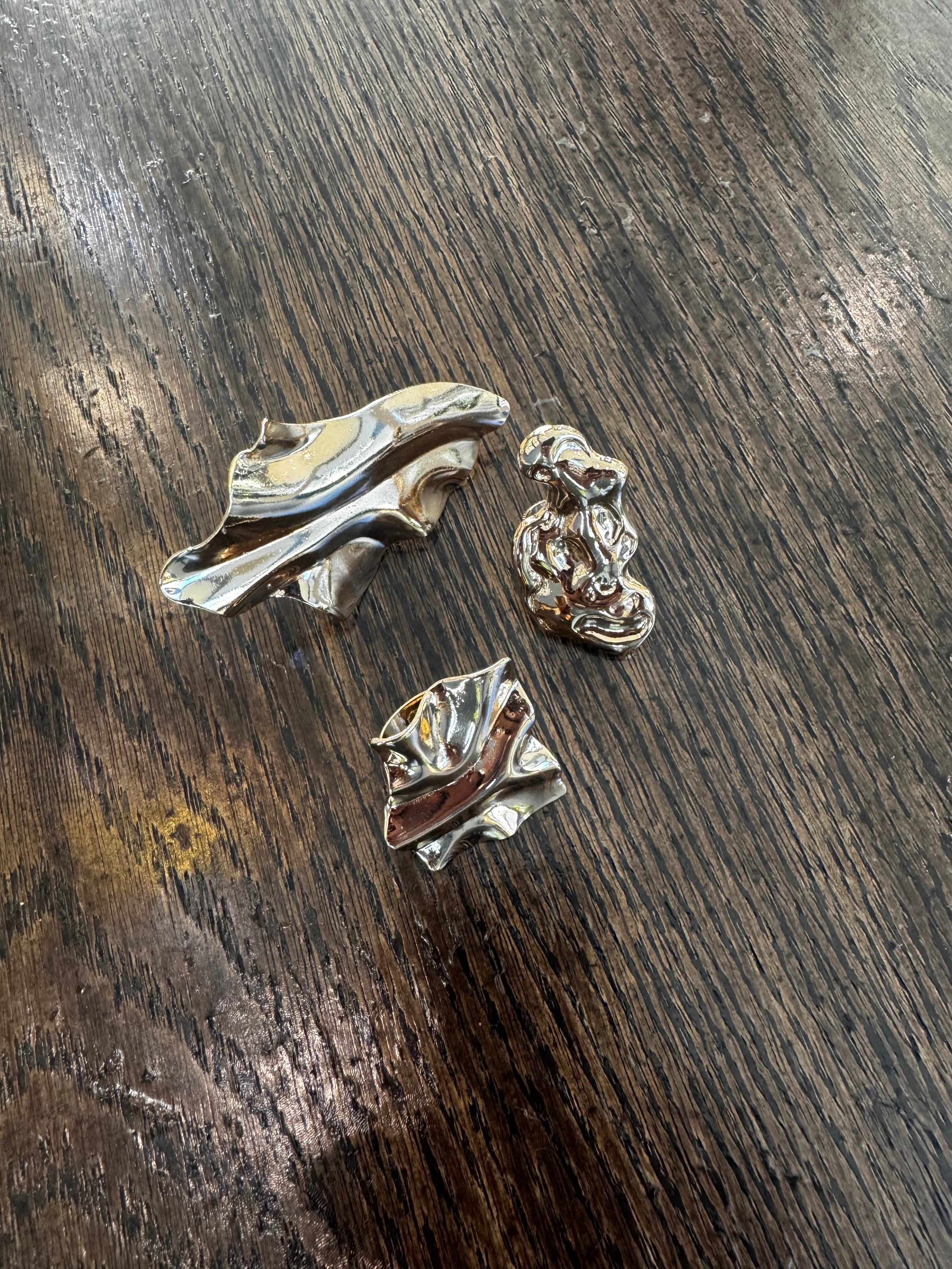 Gold Wave : Ring Set