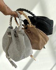 Rhinestone Bucket Bag