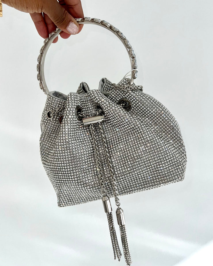 Rhinestone Bucket Bag