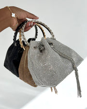 Rhinestone Bucket Bag