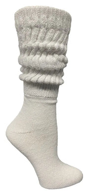 3 pack White Slouch Socks