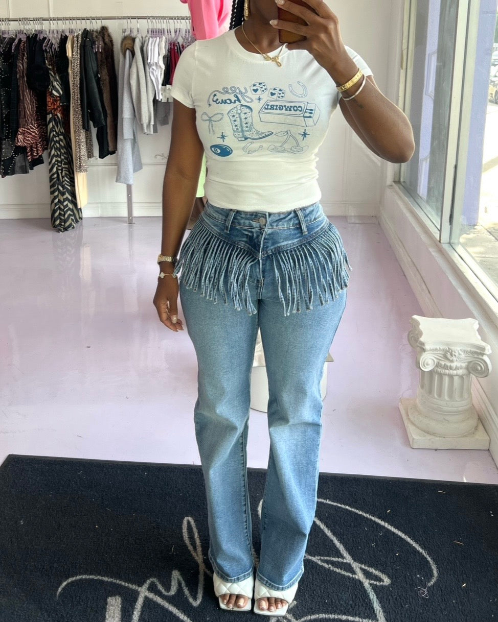 Fringe Theory : Denim Jeans