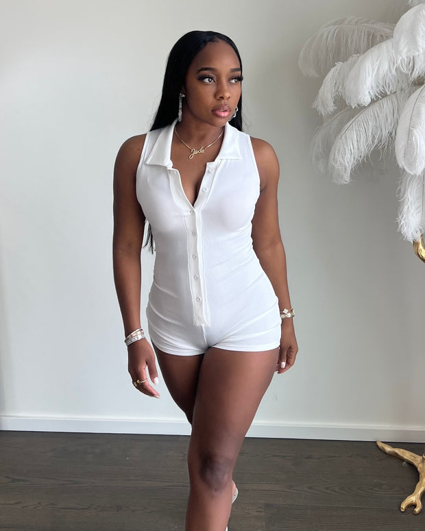 Summers Coming : Playsuit (White)