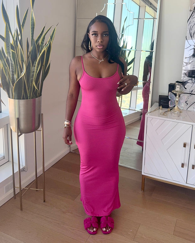 Summer Maxi Dress (Pink)